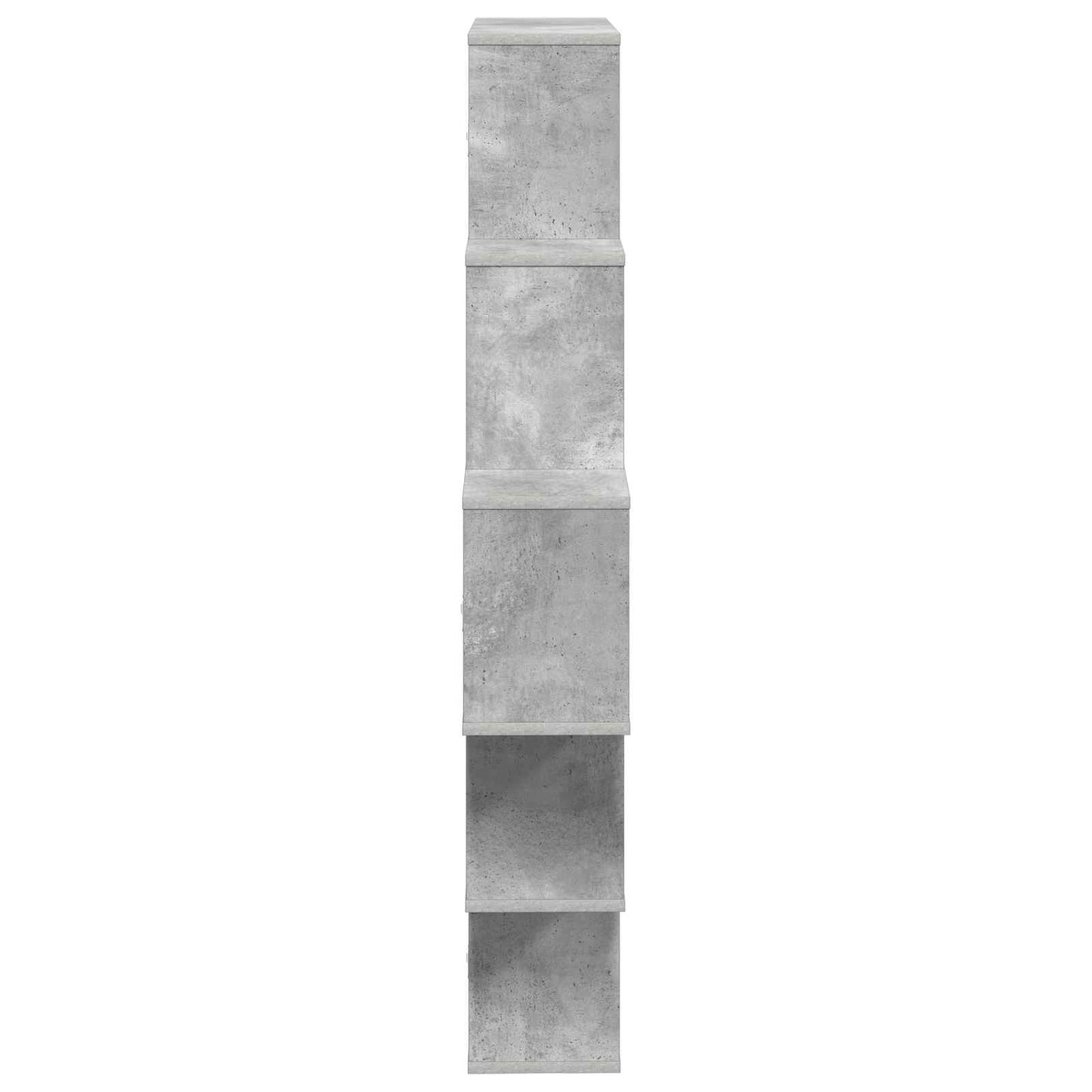 Falpolc Betonszürke 120 x 20 x 136 cm Szerelt Fa