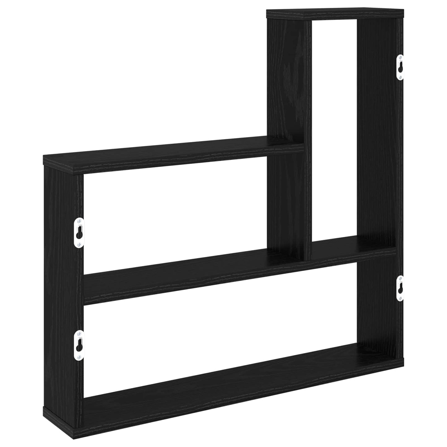 Falpolc Fekete Tölgy 60 x 11 x 60 cm Szerelt Fa
