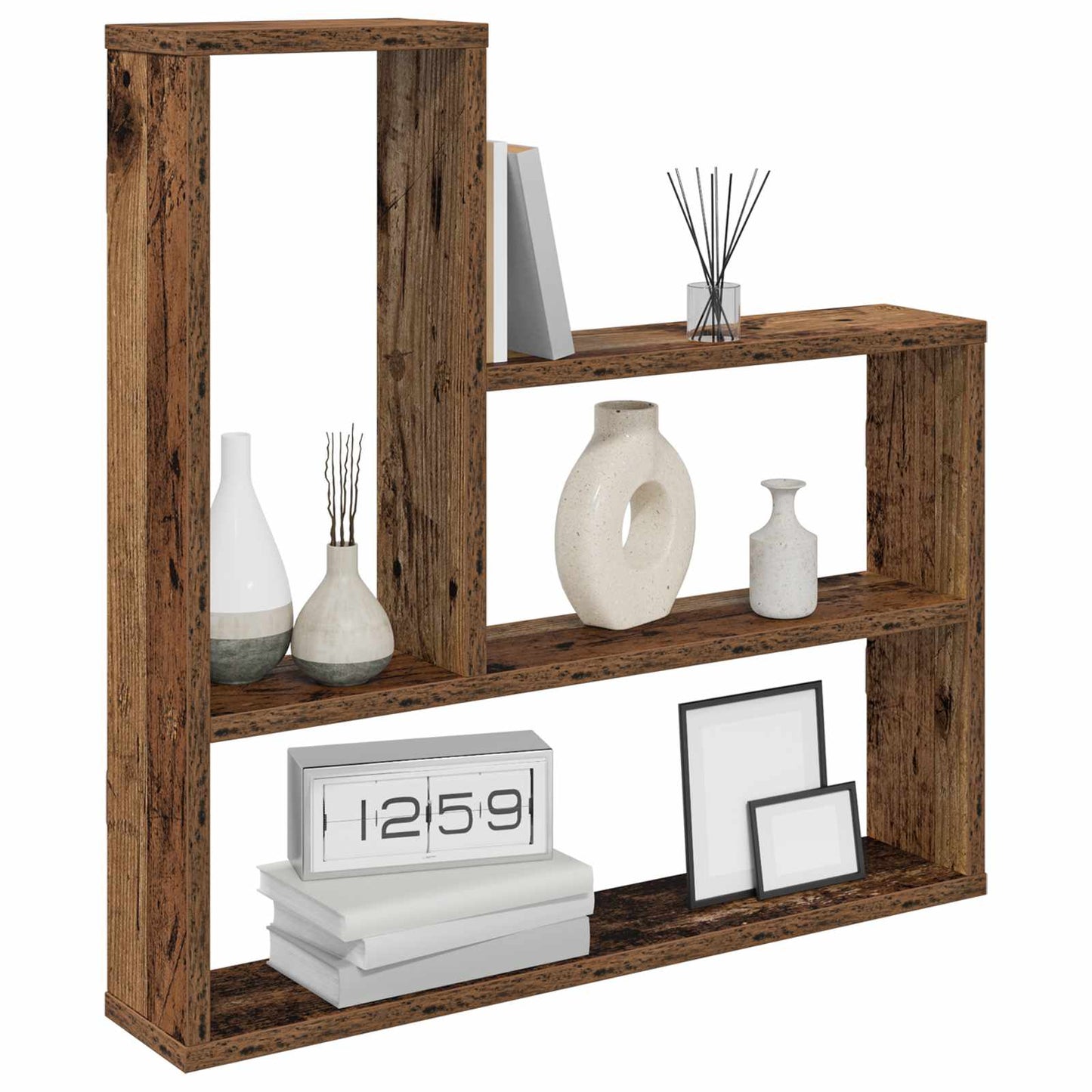 Falpolc Antik Fa 60 x 11 x 60 cm Szerelt Fa