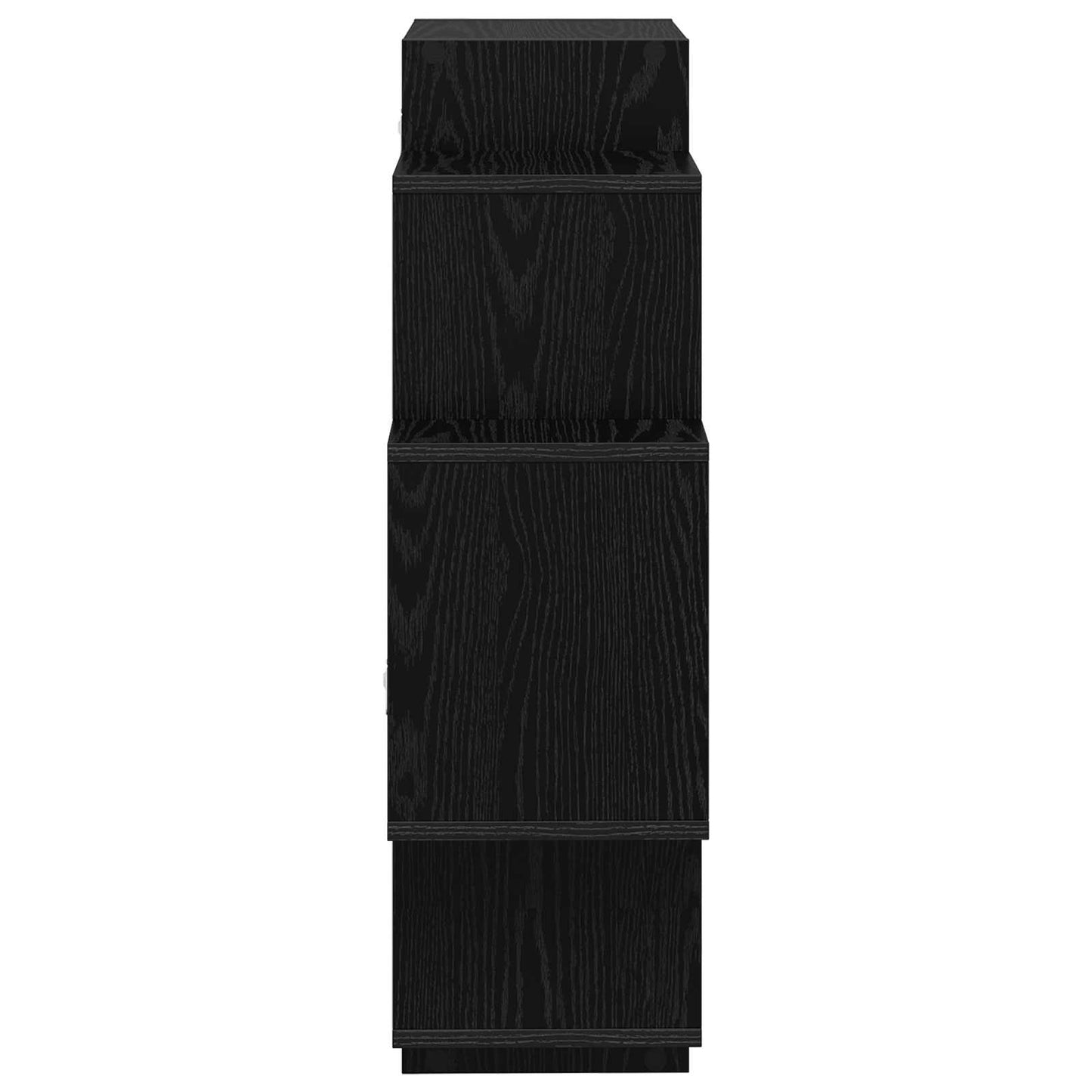 Falpolc Fekete Tölgy 90 x 25 x 90 cm Szerelt Fa