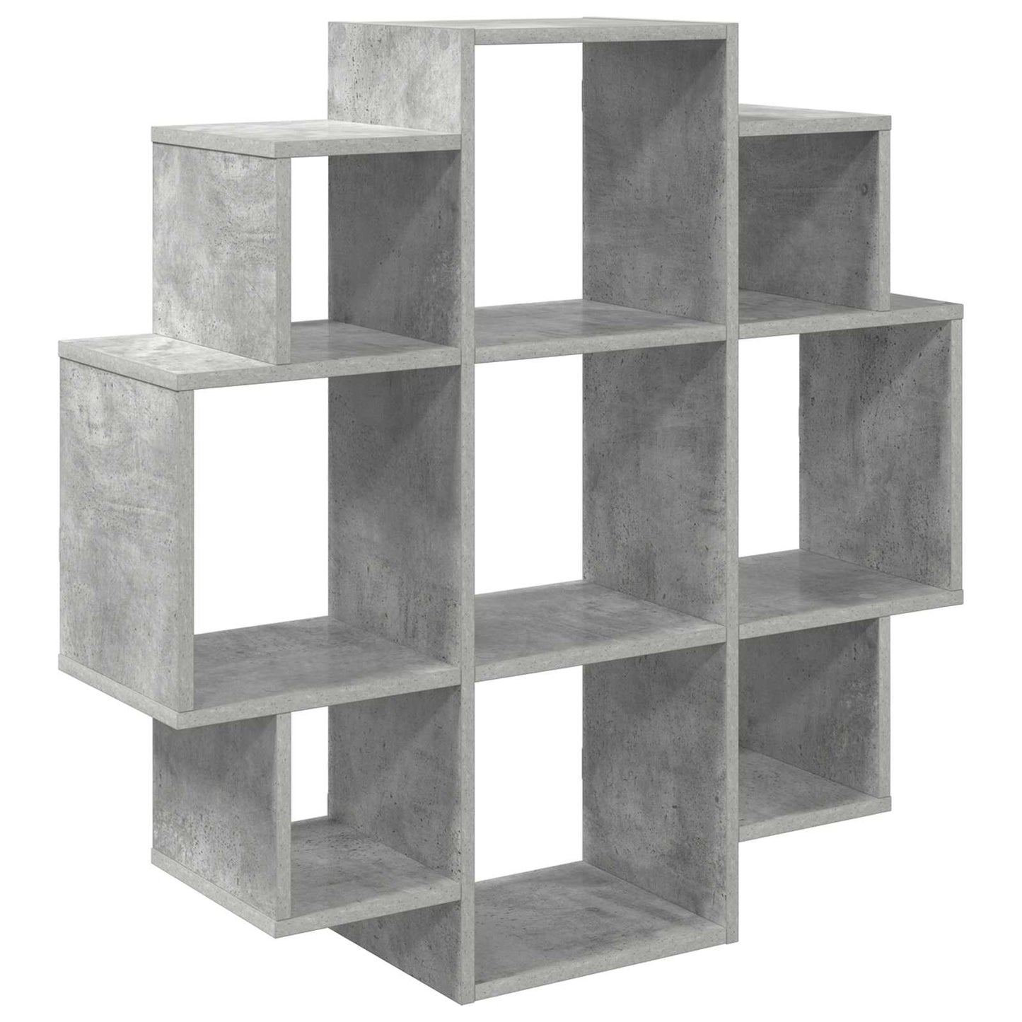 Falpolc Betonszürke 90 x 25 x 90 cm Szerelt Fa