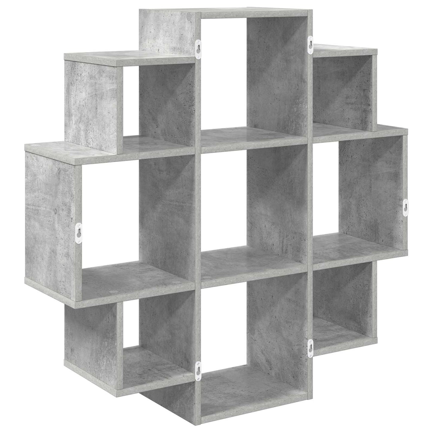 Falpolc Betonszürke 90 x 25 x 90 cm Szerelt Fa