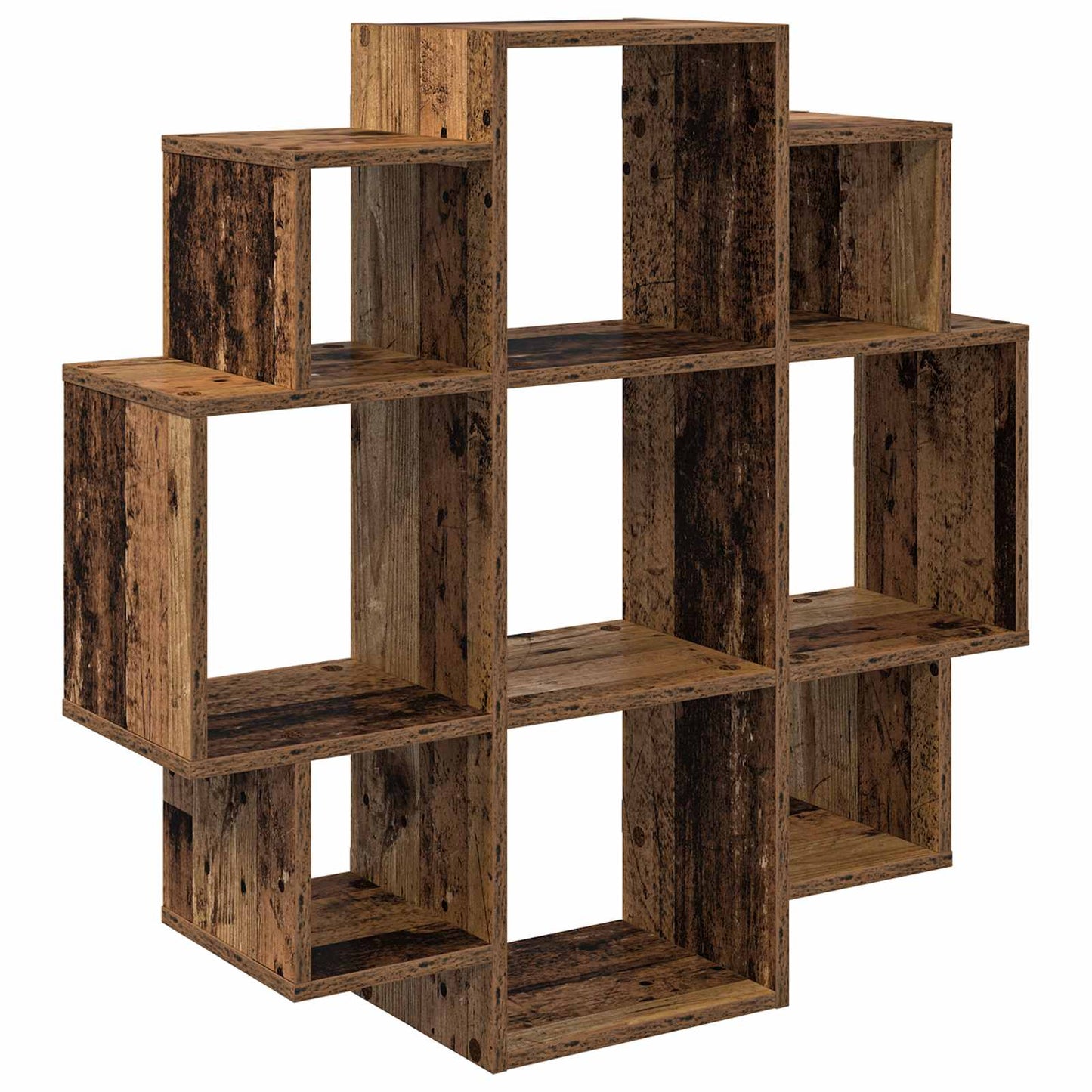 Falpolc Antik Fa 90 x 25 x 90 cm Szerelt Fa