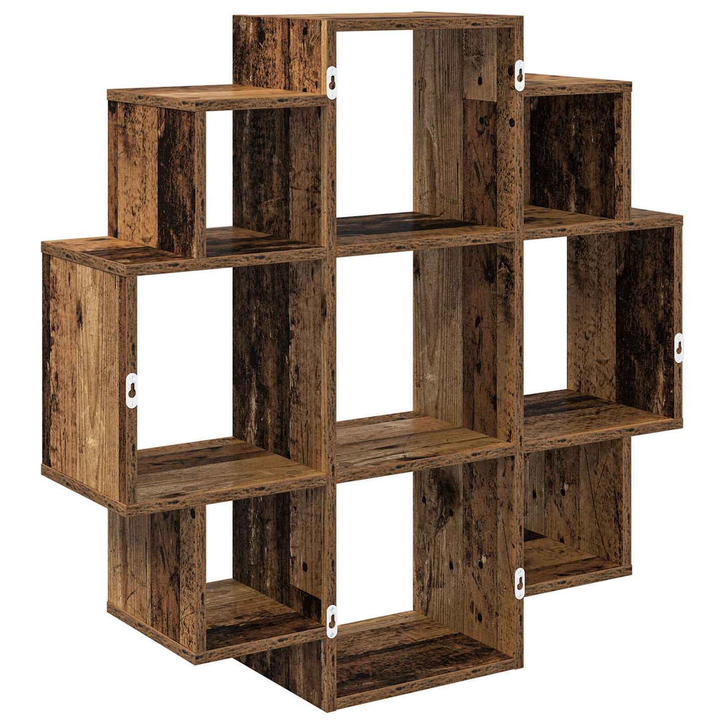 Falpolc Antik Fa 90 x 25 x 90 cm Szerelt Fa