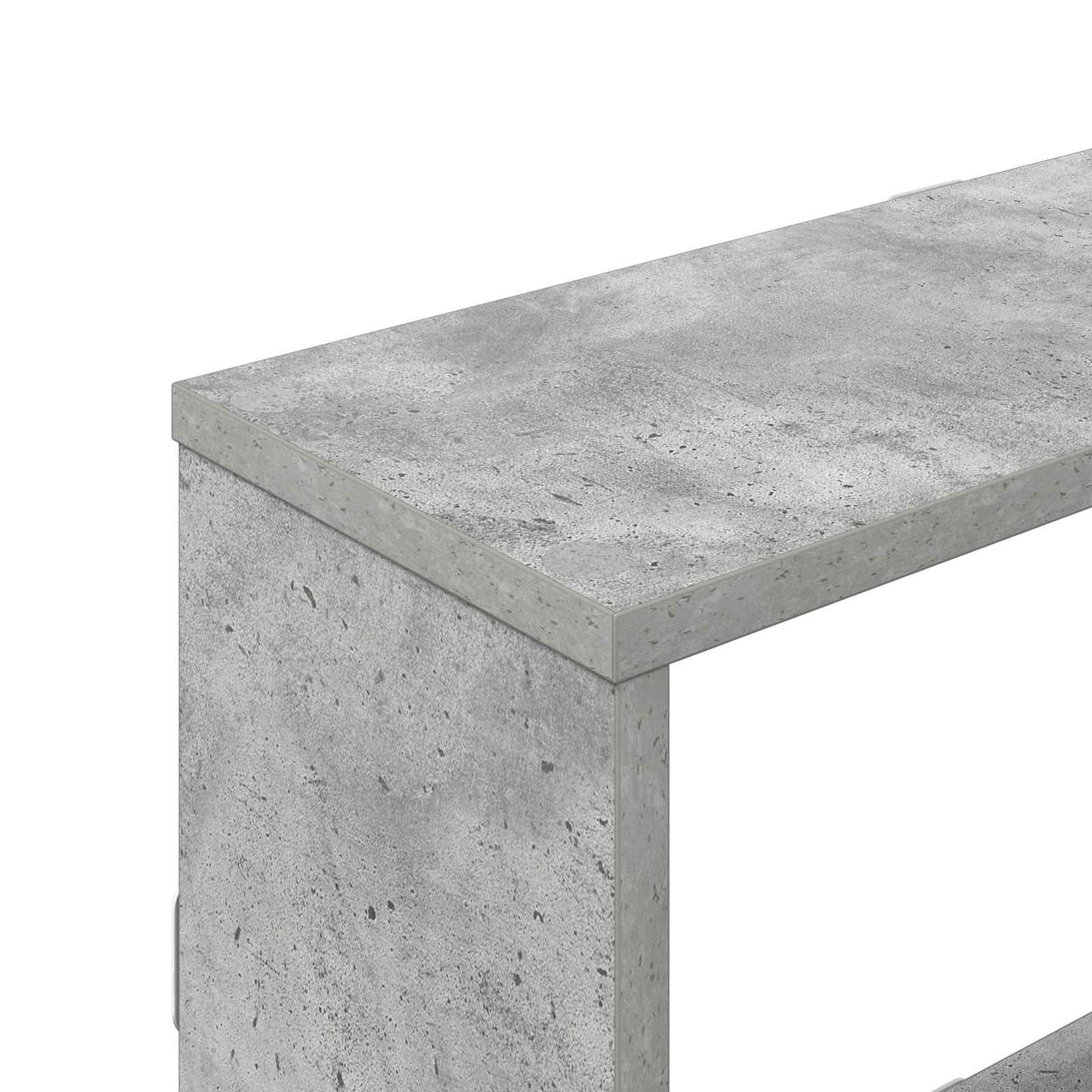 Falpolc Betonszürke 122 x 18 x 60 cm Szerelt Fa