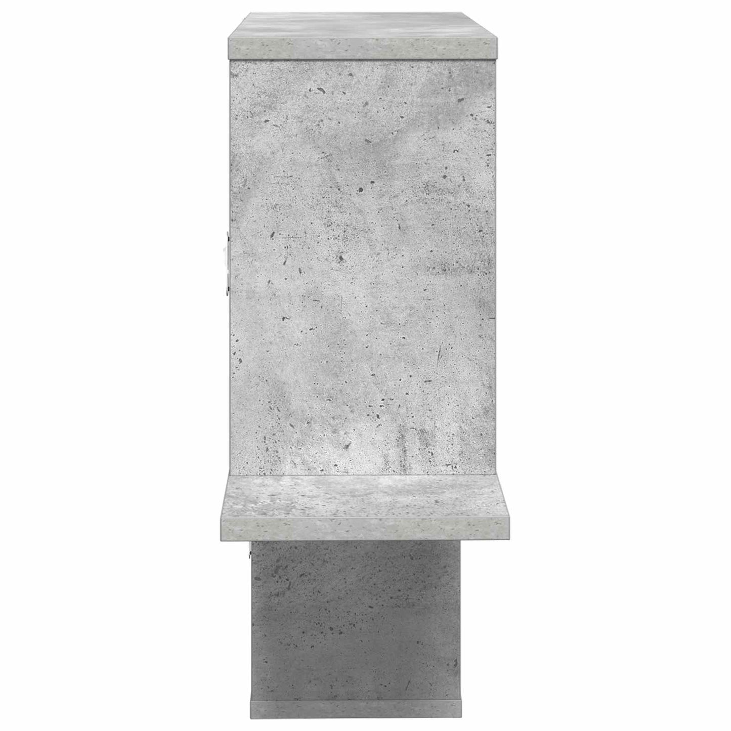 Falpolc Betonszürke 122 x 18 x 60 cm Szerelt Fa