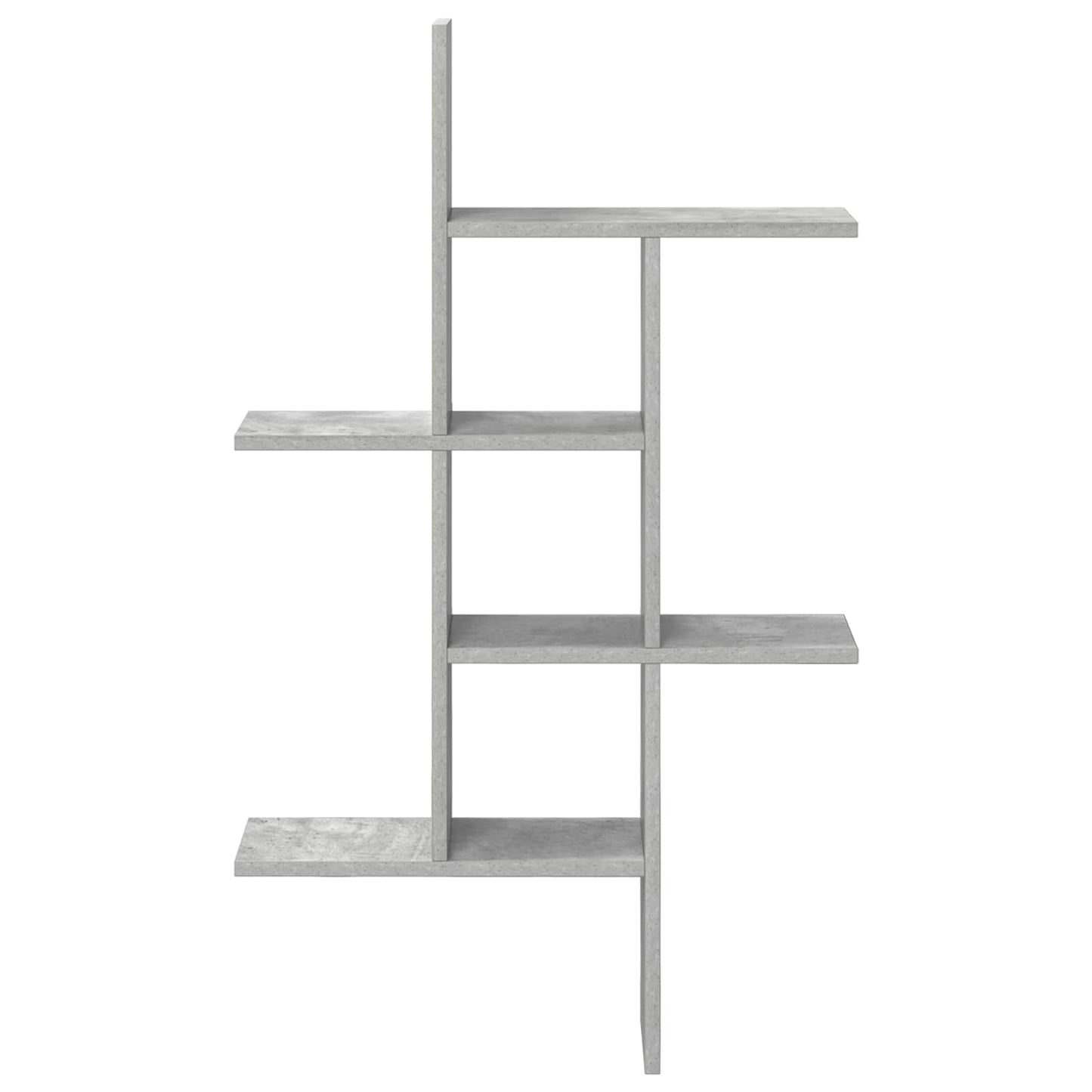 Falpolc Betonszürke 61 x 15 x 102 cm Szerelt Fa