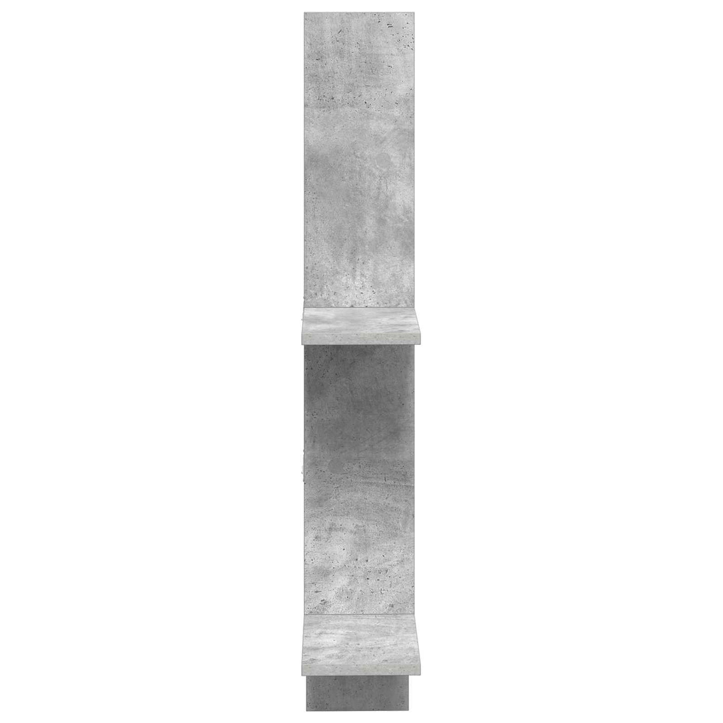 Falpolc Betonszürke 61 x 15 x 102 cm Szerelt Fa