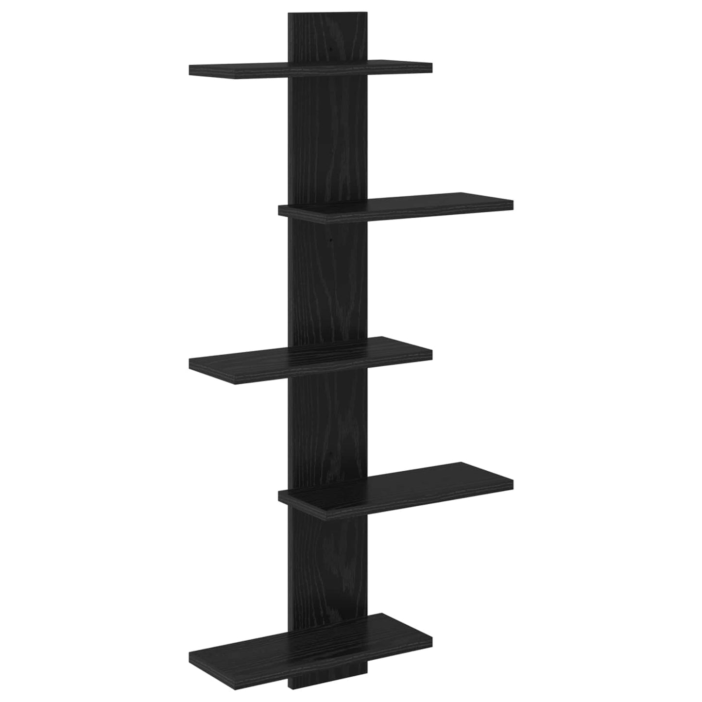 Falra Szerelhető Polc Fekete Tölgy 48,5 x 15 x 101 cm