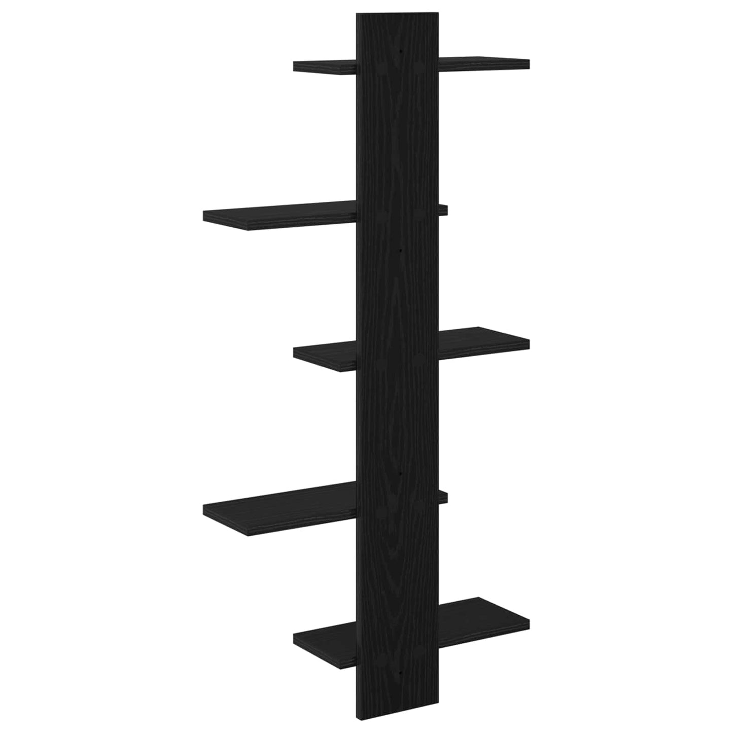 Falra Szerelhető Polc Fekete Tölgy 48,5 x 15 x 101 cm