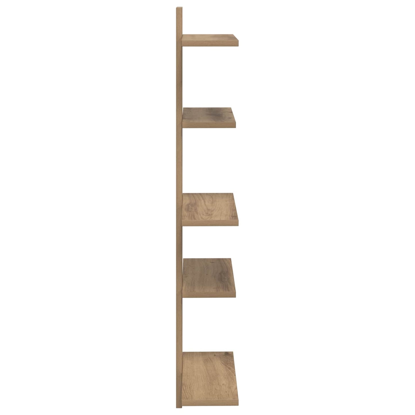 Falra Szerelhető Polc Kézműves Tölgy 48,5 x 15 x 101 cm