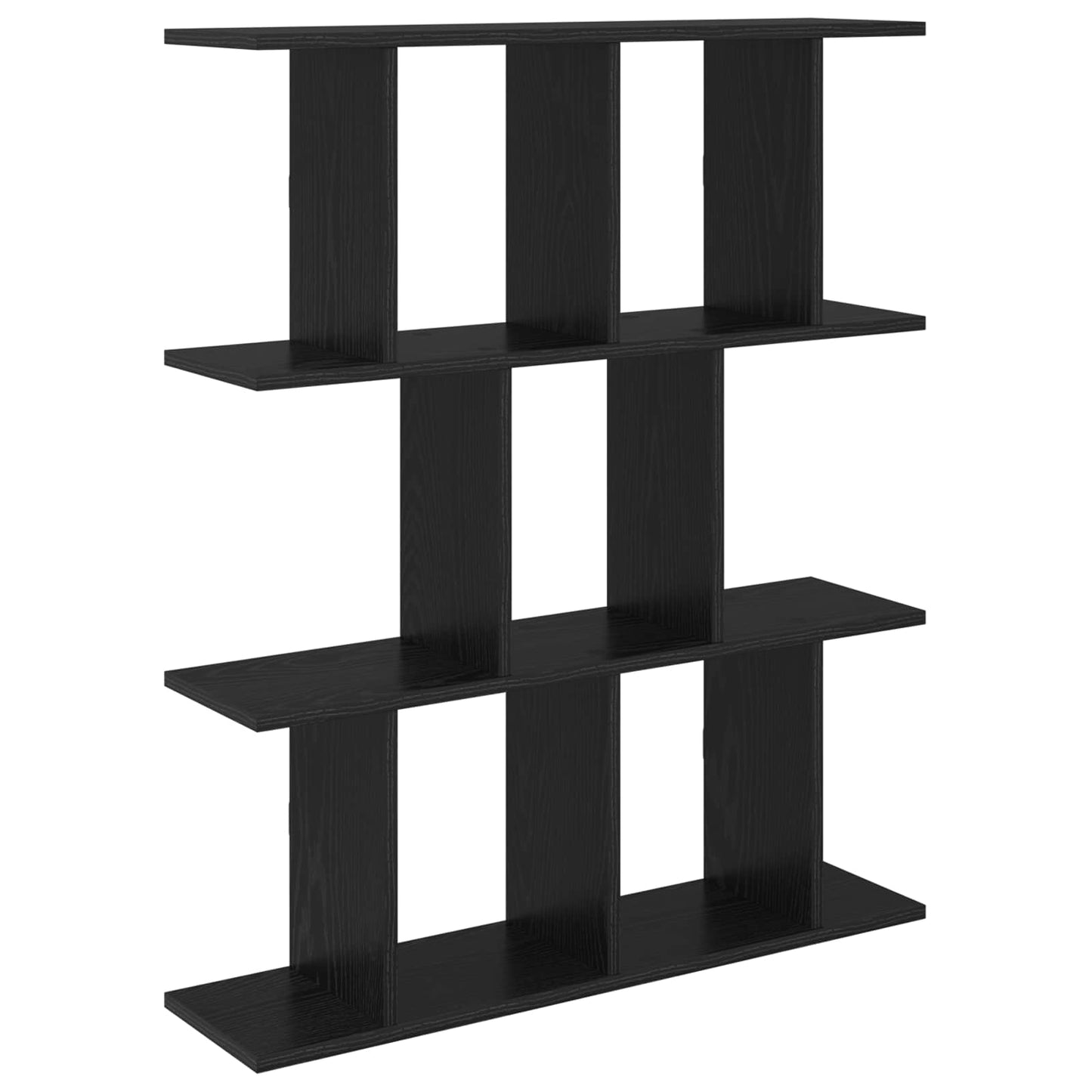 Falpolc Fekete Tölgy 80 x 20 x 96 cm Szerelt Fa