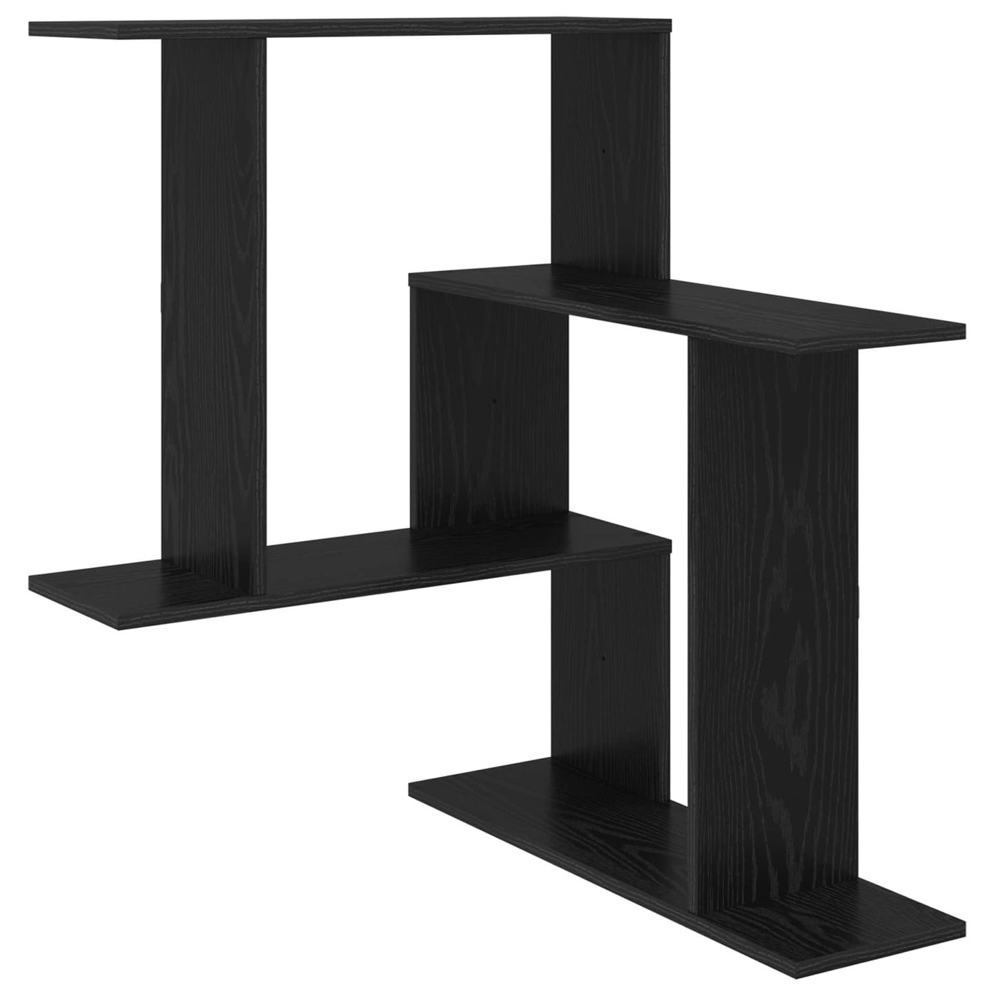 Falpolc Fekete Tölgy 67 x 67 x 87 cm Szerelt Fa