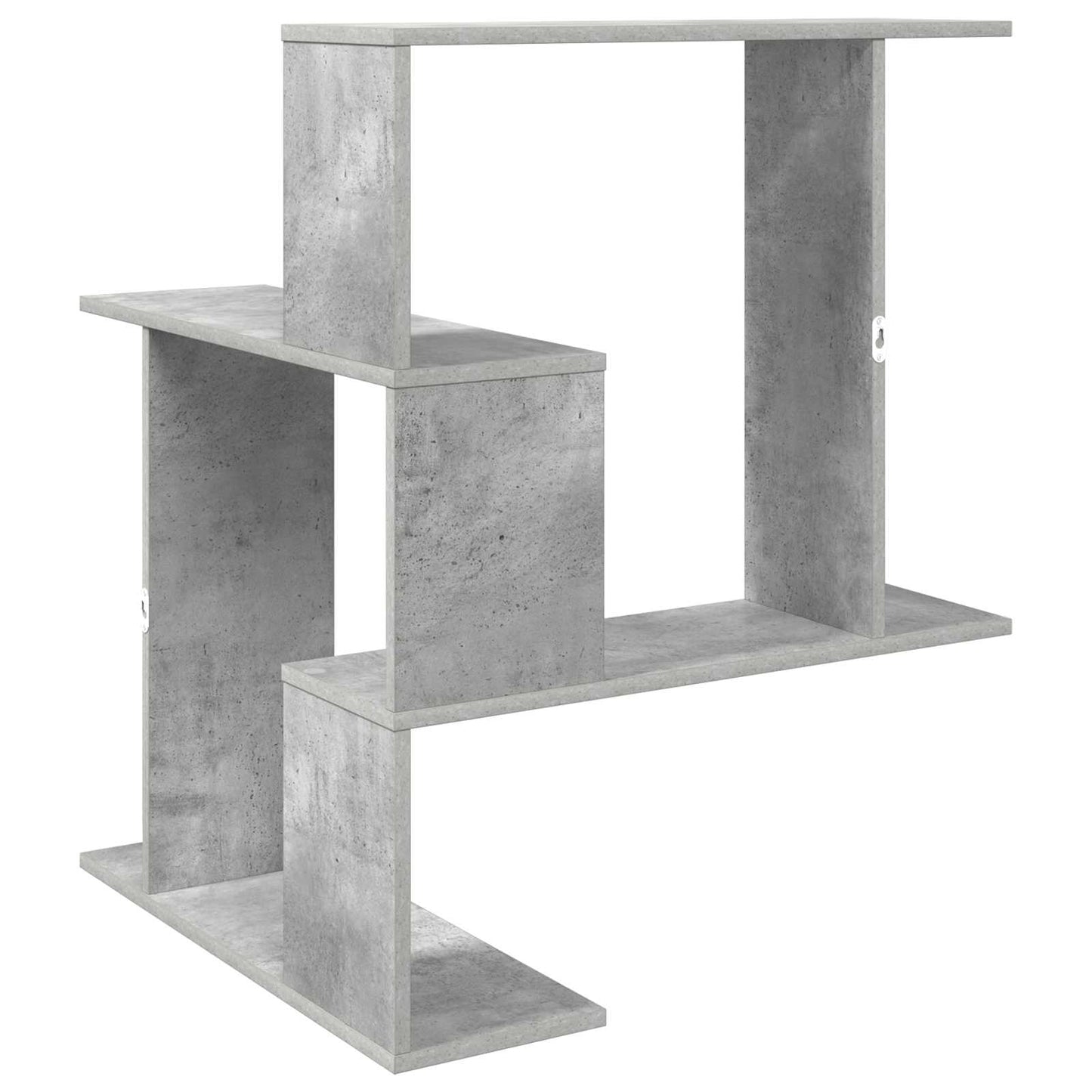Falpolc Betonszürke 67 x 67 x 87 cm Szerelt Fa