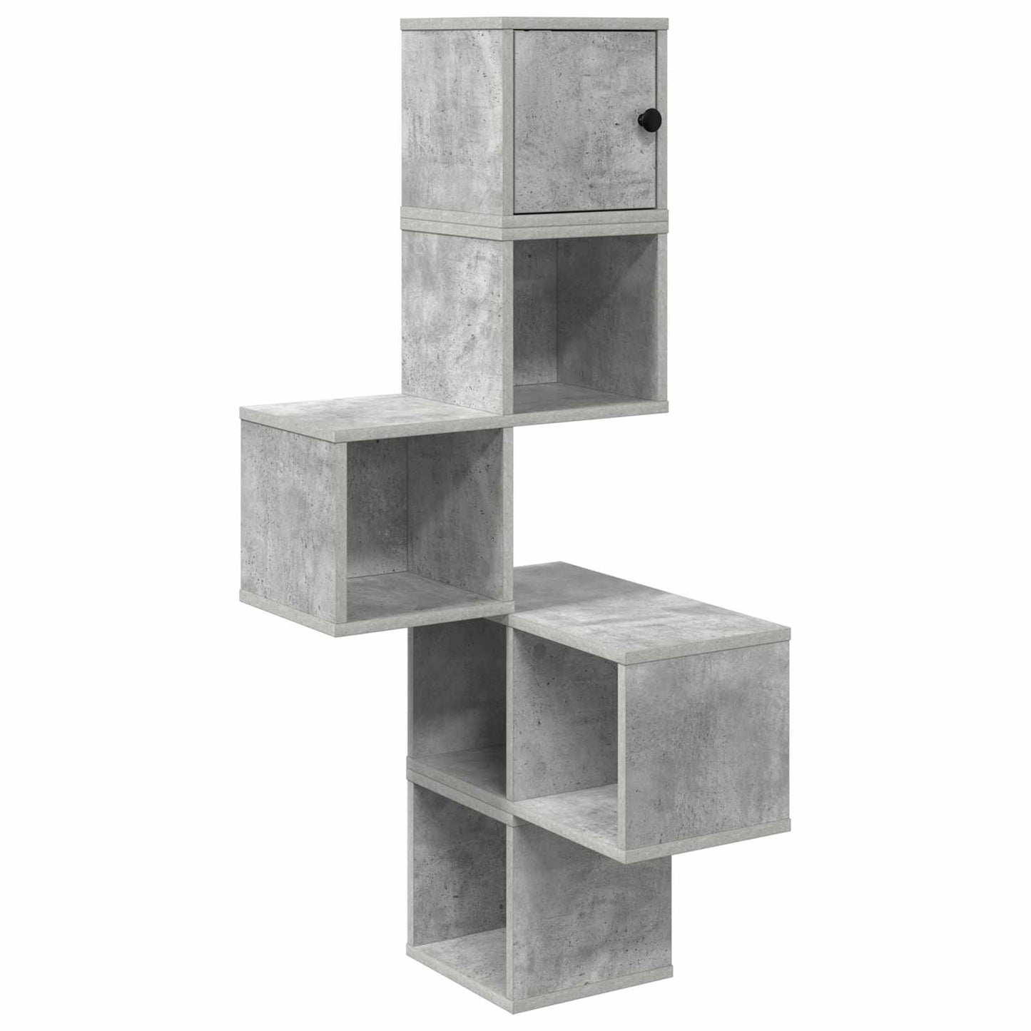 Fali Sarok Polc Betonszürke 48 x 48 x 120 cm Szerelt Fa