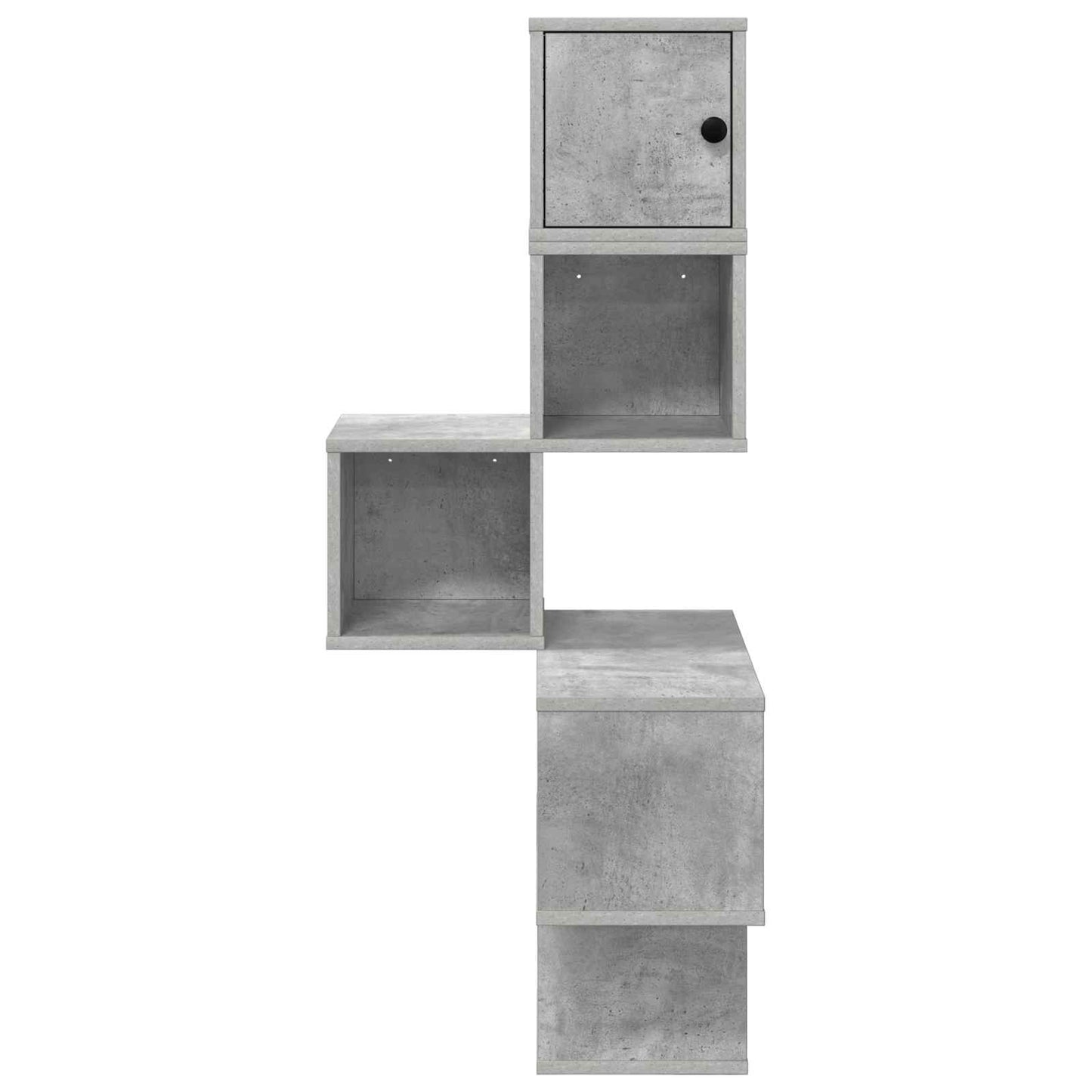 Fali Sarok Polc Betonszürke 48 x 48 x 120 cm Szerelt Fa