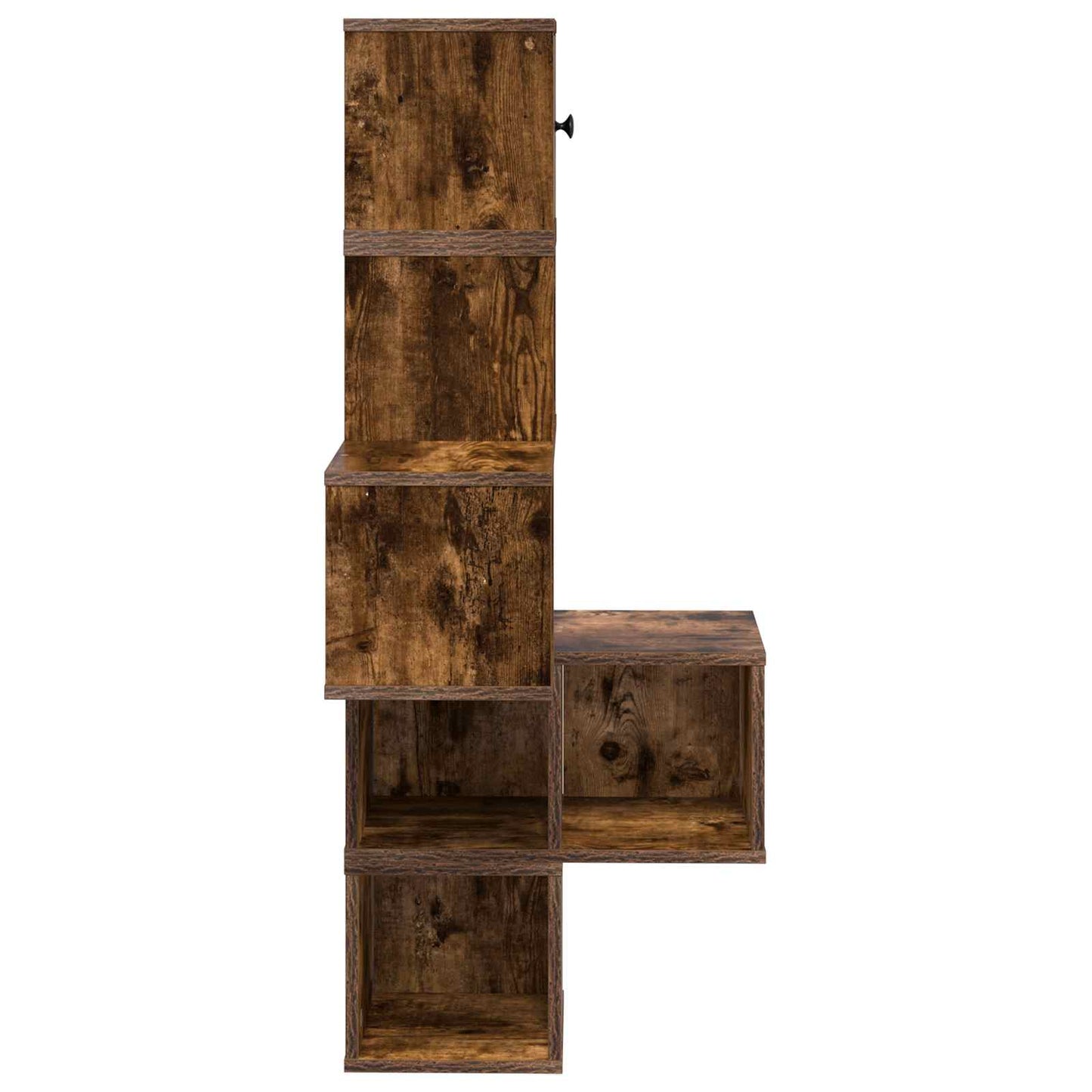 Fali Sarok Polc Füstös Tölgy 48 x 48 x 120 cm Szerelt Fa
