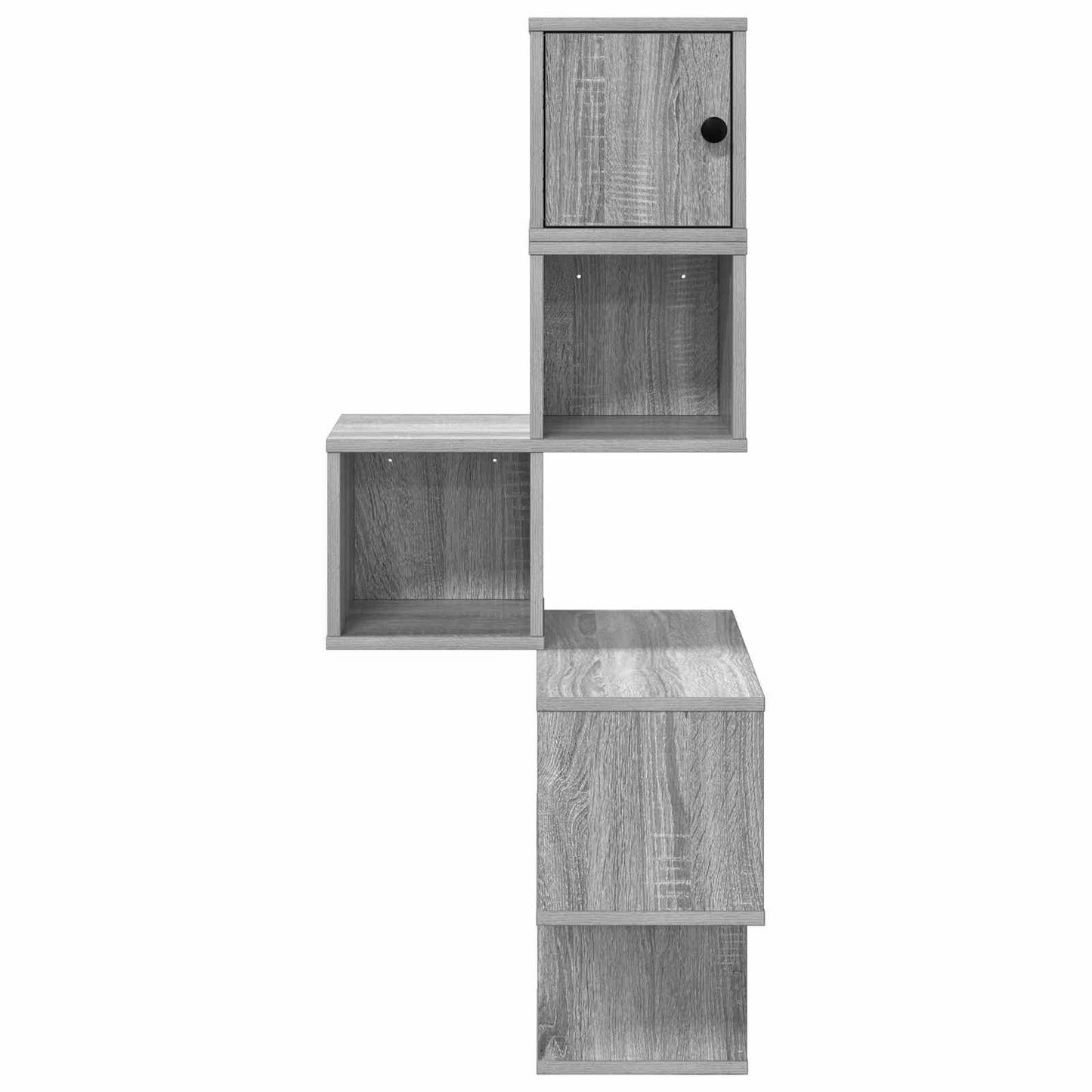 Fali Sarok Polc Szürke Sonoma 48 x 48 x 120 cm Szerelt Fa
