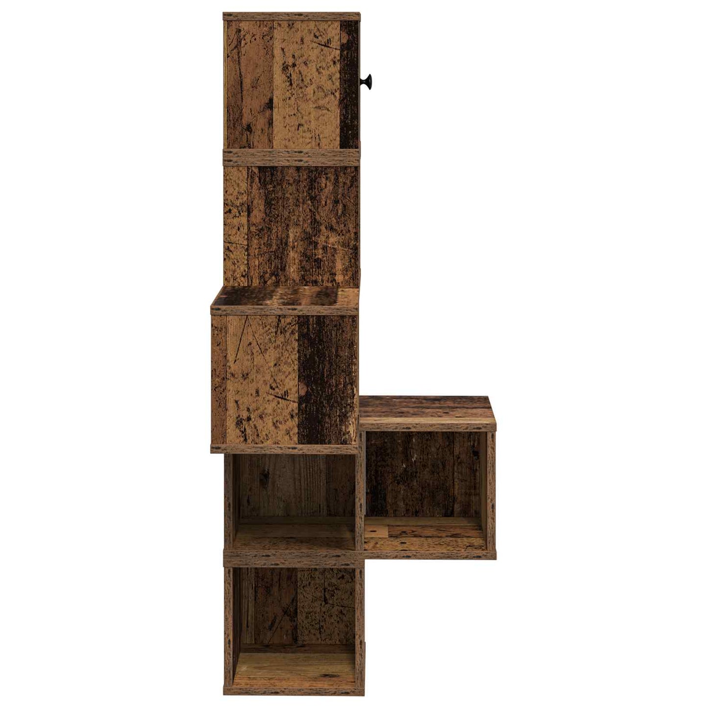 Fali Sarok Polc Antik Fa 48 x 48 x 120 cm Szerelt Fa