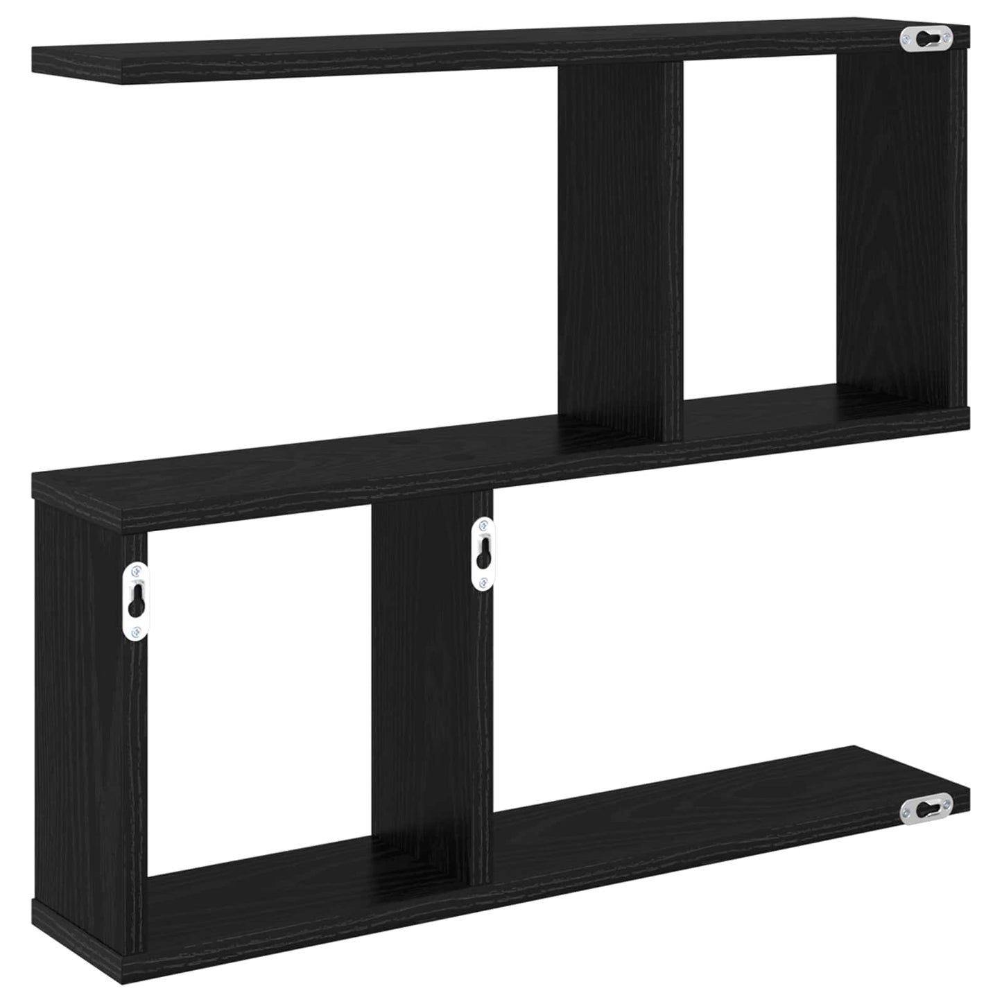 Falpolc Fekete Tölgy 60 x 12 x 50,5 cm Szerelt Fa