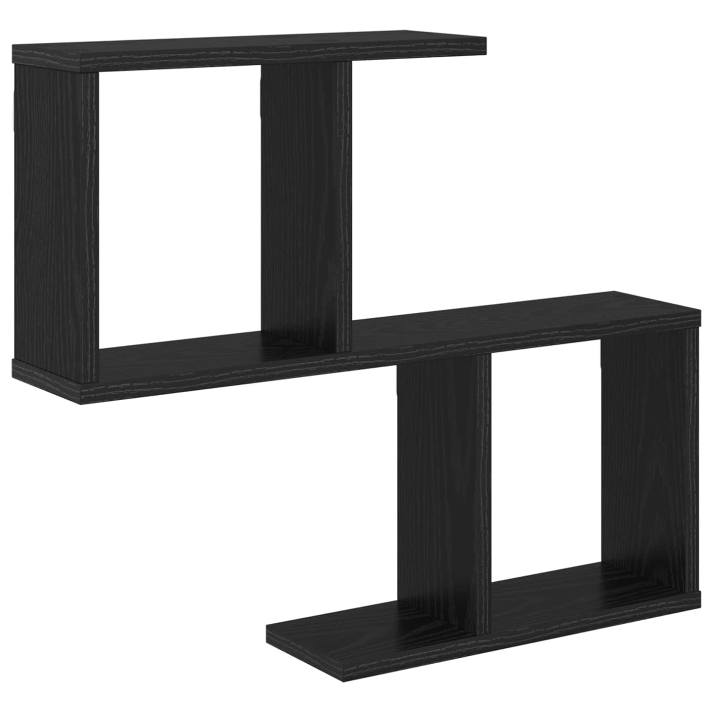 Falpolc Fekete Tölgy 60 x 12 x 50,5 cm Szerelt Fa
