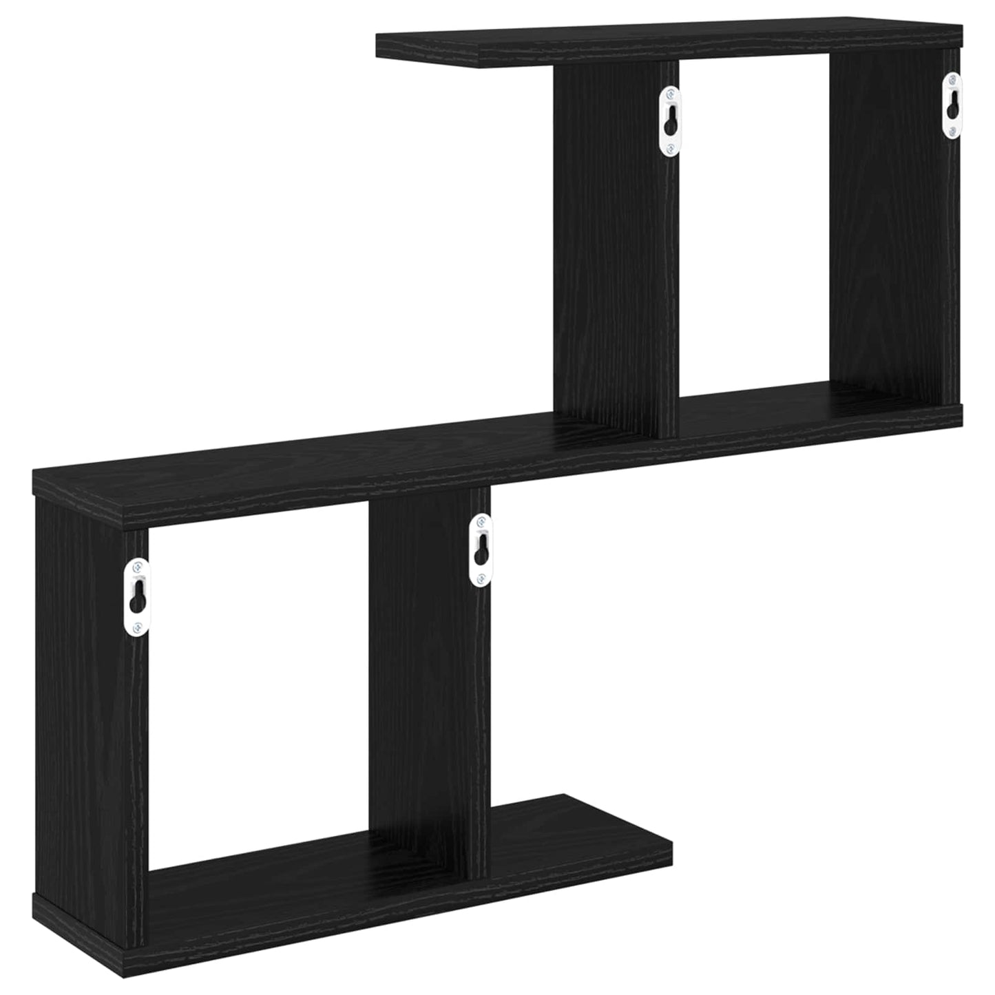 Falpolc Fekete Tölgy 60 x 12 x 50,5 cm Szerelt Fa