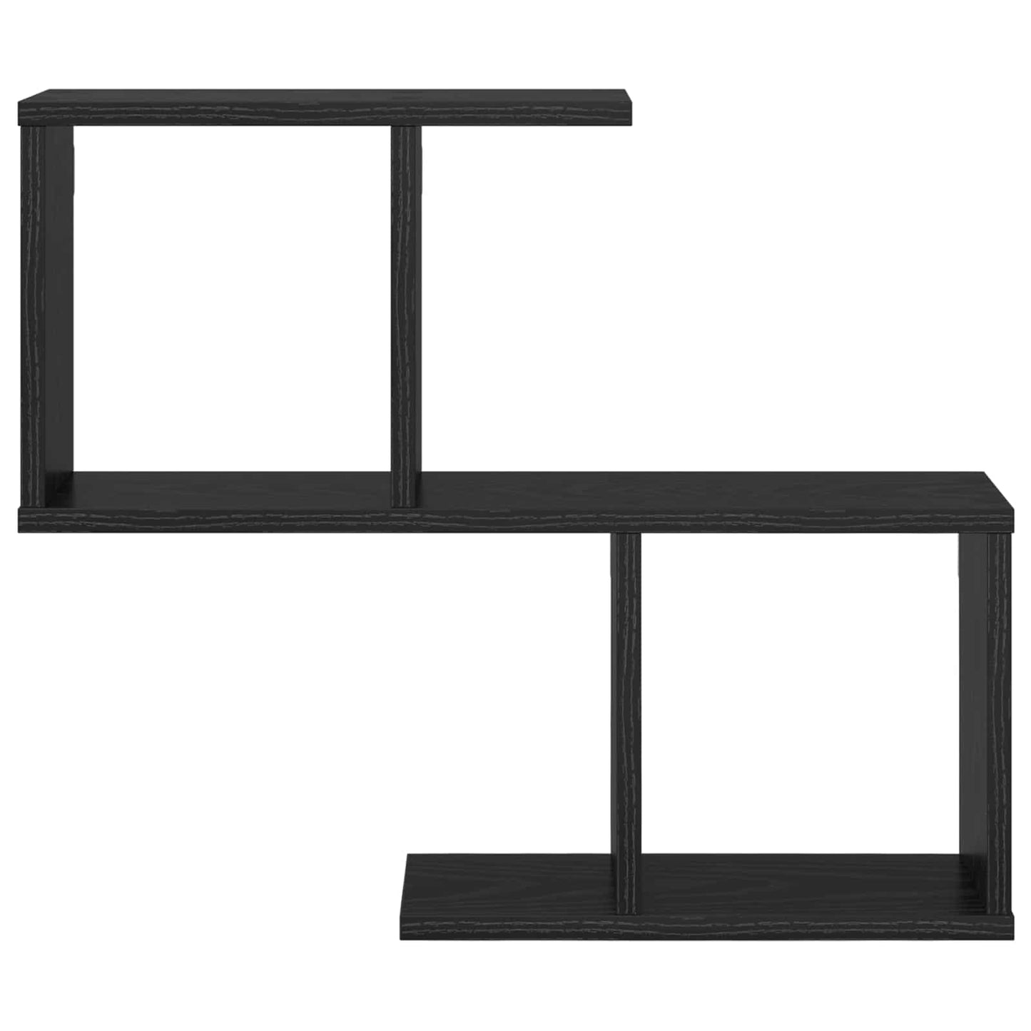 Falpolc Fekete Tölgy 60 x 12 x 50,5 cm Szerelt Fa