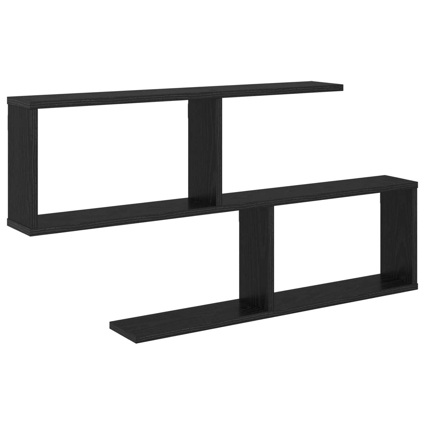 Falpolc Fekete Tölgy 100 x 12 x 50,5 cm Szerelt Fa