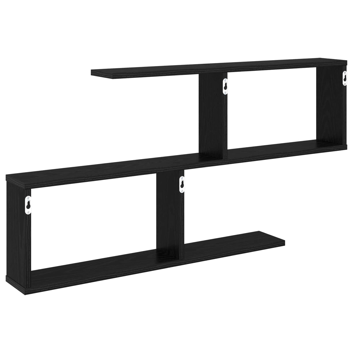 Falpolc Fekete Tölgy 100 x 12 x 50,5 cm Szerelt Fa