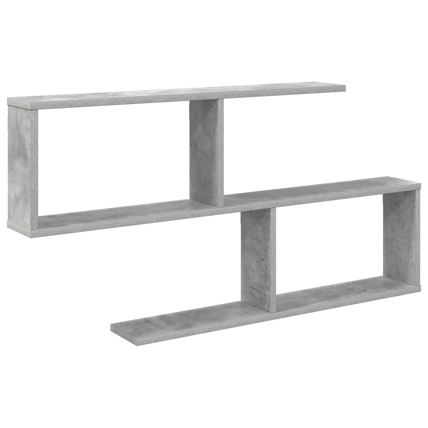 Falpolc Betonszürke 100 x 12 x 50,5 cm Szerelt Fa