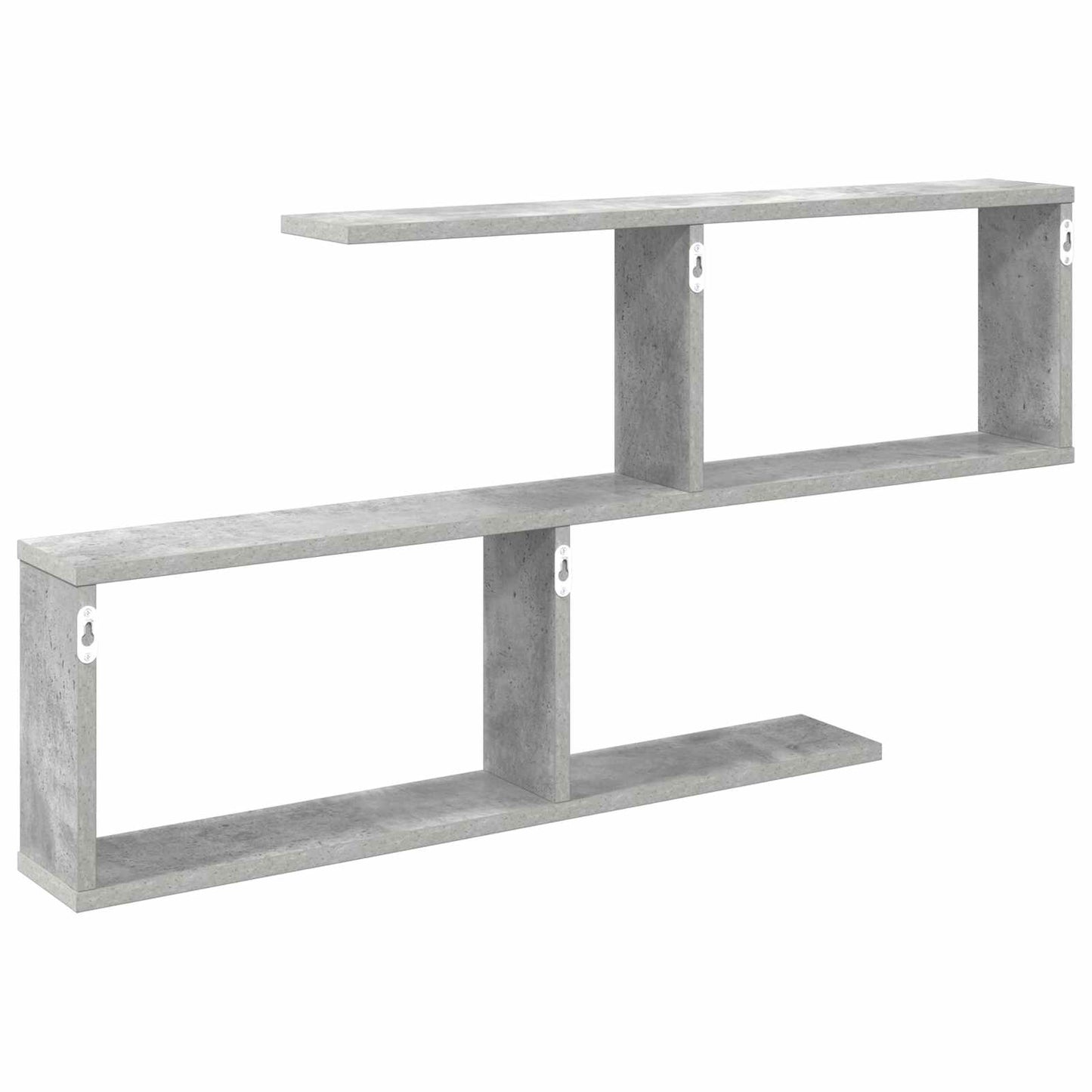 Falpolc Betonszürke 100 x 12 x 50,5 cm Szerelt Fa