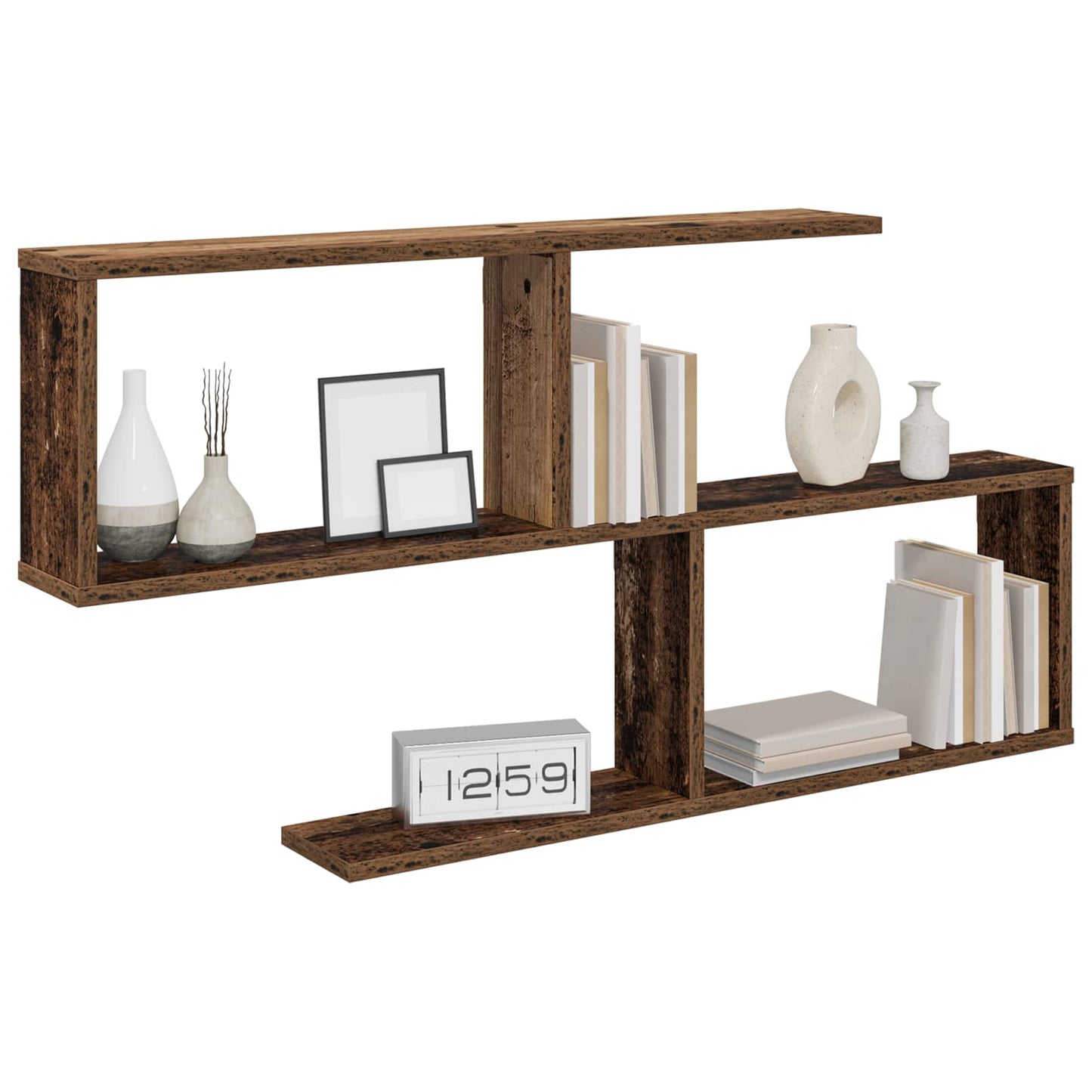 Falpolc Antik Fa 100 x 12 x 50,5 cm Szerelt Fa