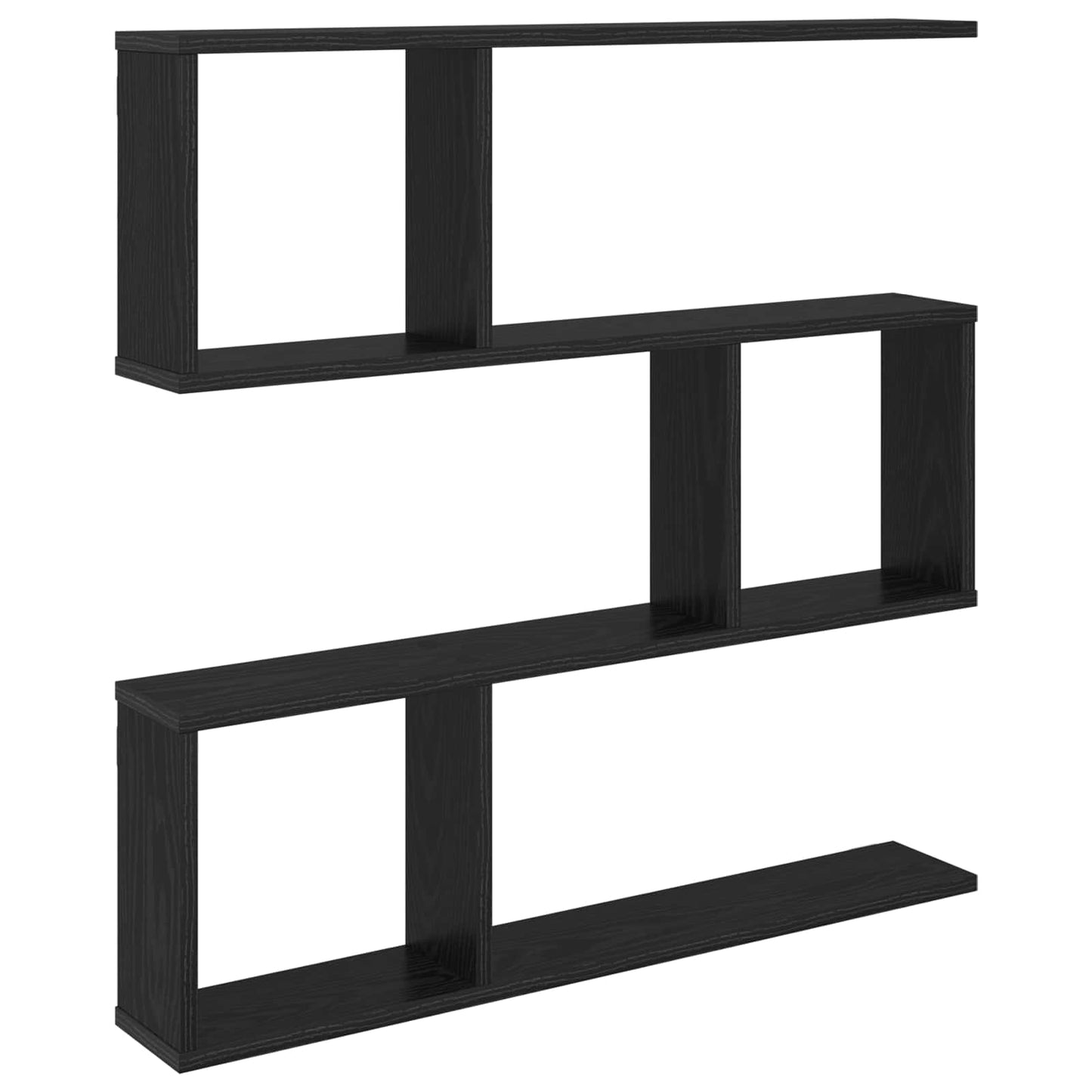 Falpolc Fekete Tölgy 80 x 12 x 79,5 cm Szerelt Fa
