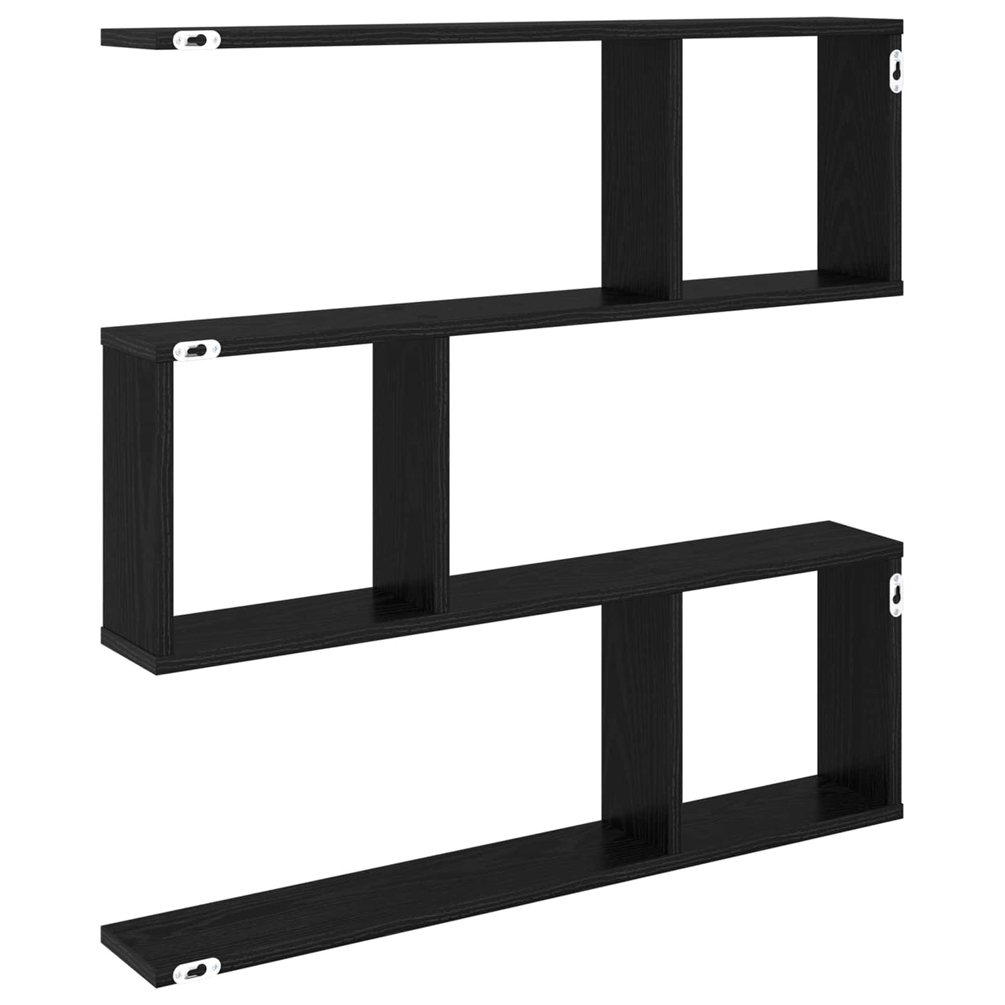Falpolc Fekete Tölgy 80 x 12 x 79,5 cm Szerelt Fa