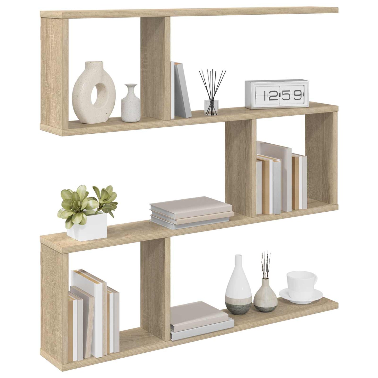 Falpolc Sonoma Tölgy 80 x 12 x 79,5 cm Szerelt Fa