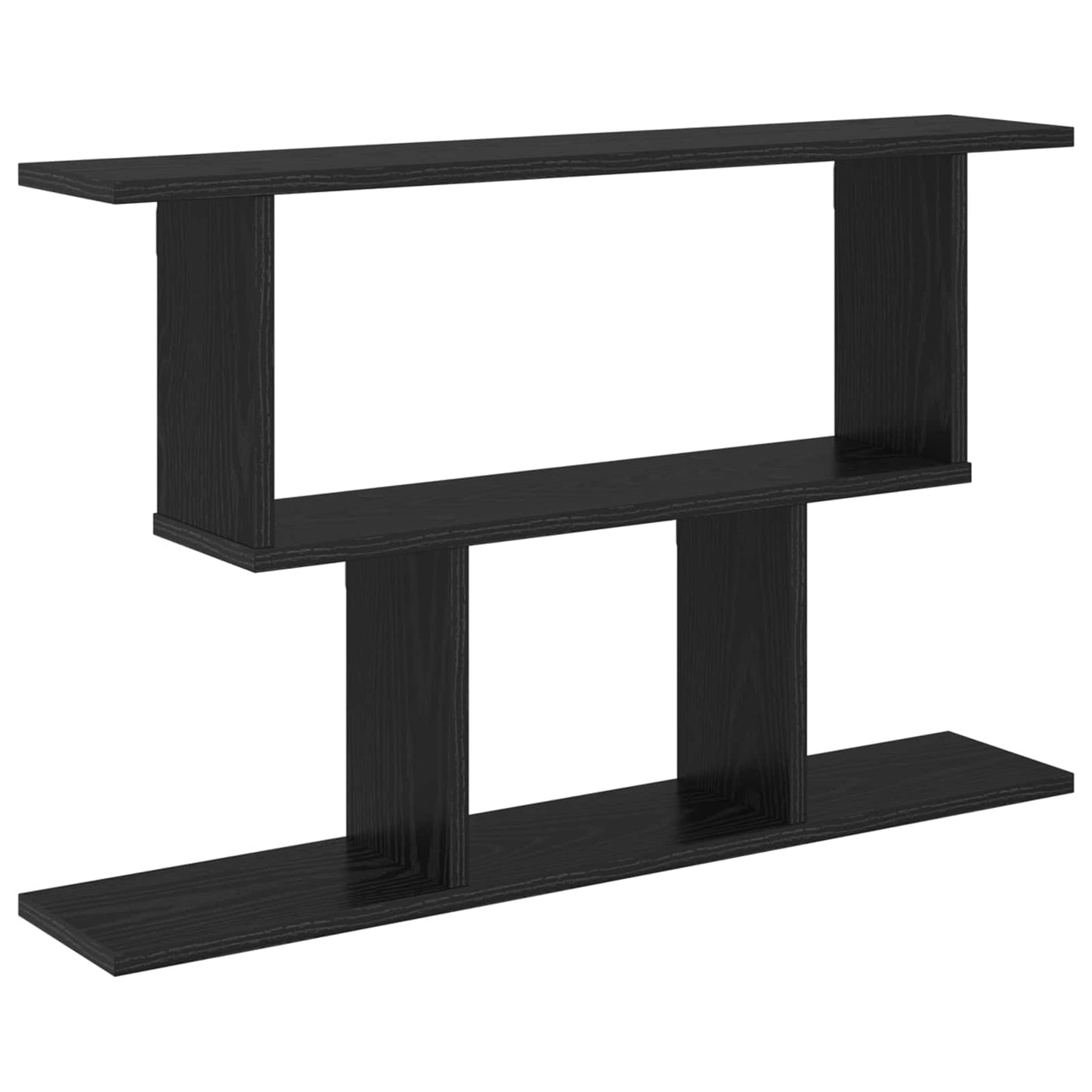 Falpolc Fekete Tölgy 80 x 15 x 50,5 cm Szerelt Fa
