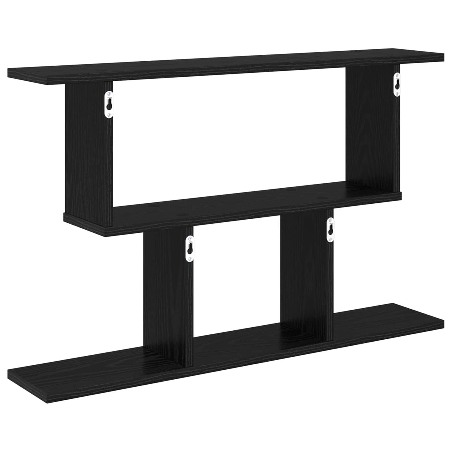 Falpolc Fekete Tölgy 80 x 15 x 50,5 cm Szerelt Fa