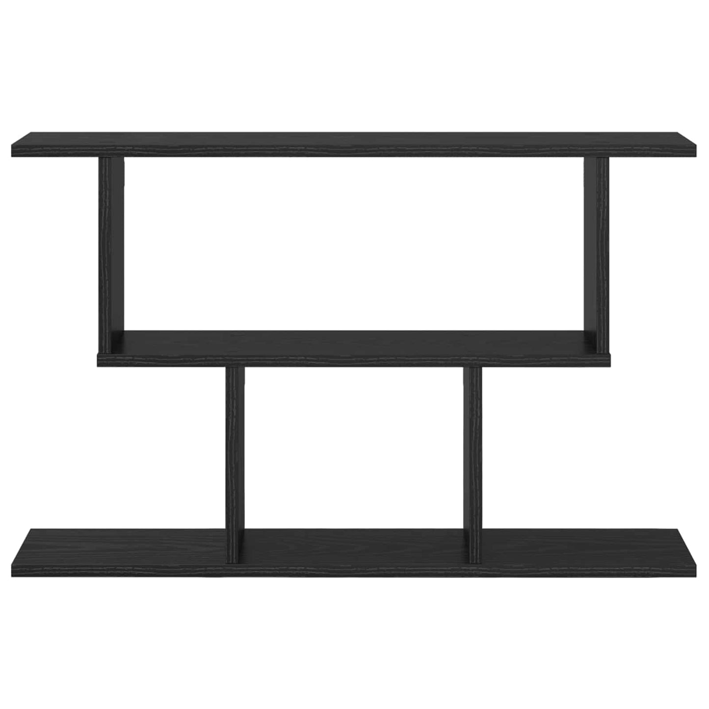 Falpolc Fekete Tölgy 80 x 15 x 50,5 cm Szerelt Fa