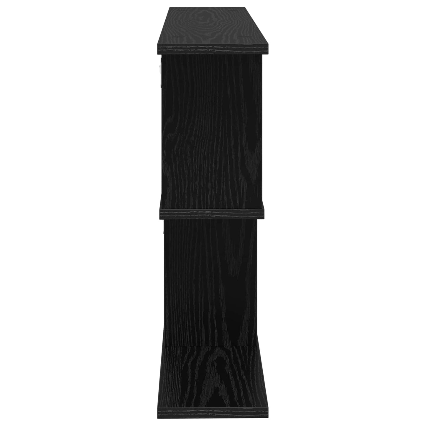 Falpolc Fekete Tölgy 80 x 15 x 50,5 cm Szerelt Fa