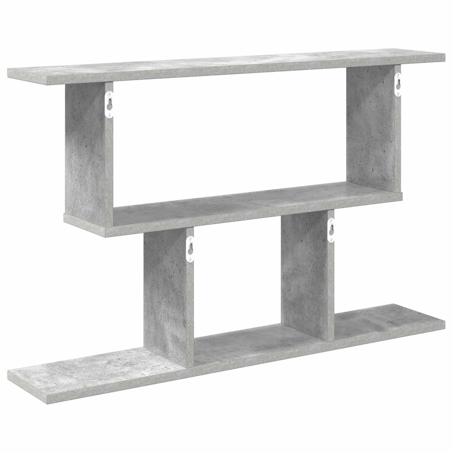 Falpolc Betonszürke 80 x 15 x 50,5 cm Szerelt Fa