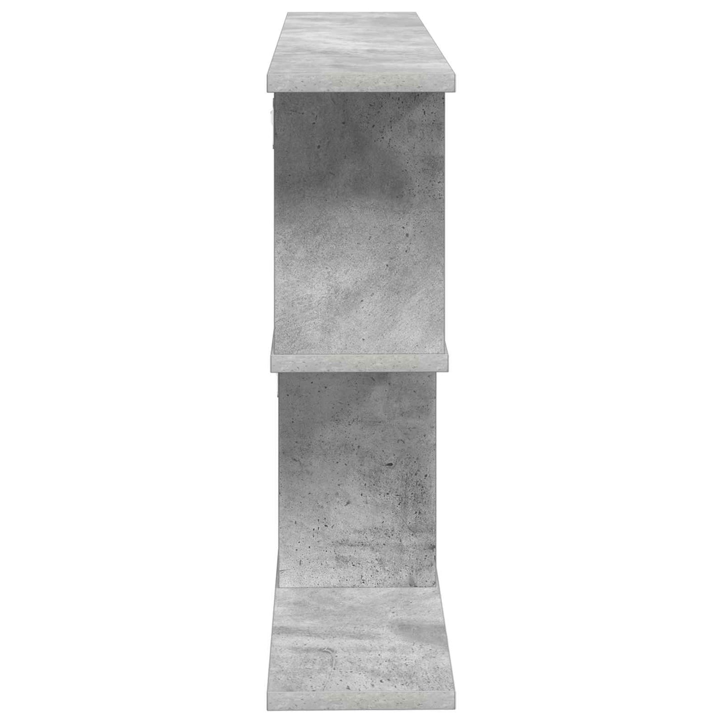 Falpolc Betonszürke 80 x 15 x 50,5 cm Szerelt Fa