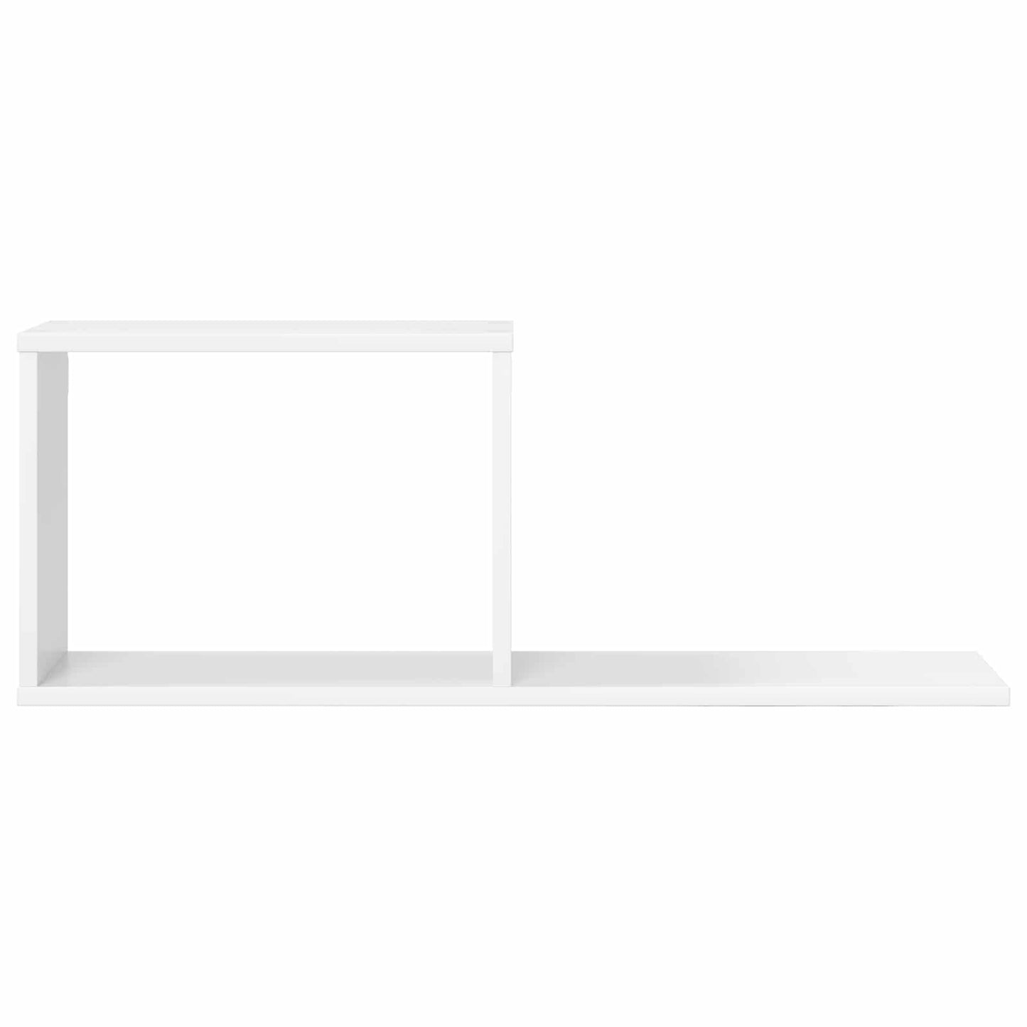 Lebegő polcok Fehér 80 x 15 x 30 cm Szerelt Fa