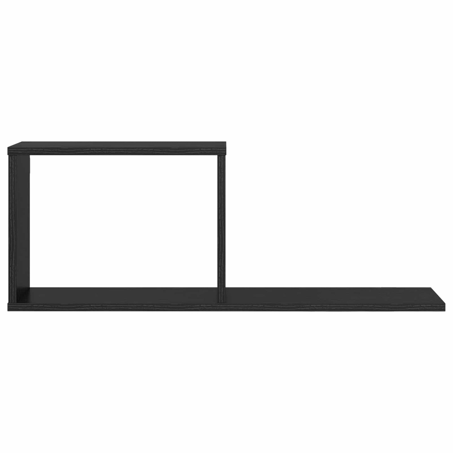 Lebegő polcok 2 db Fekete Tölgy 80 x 15 x 30 cm Szerelt Fa