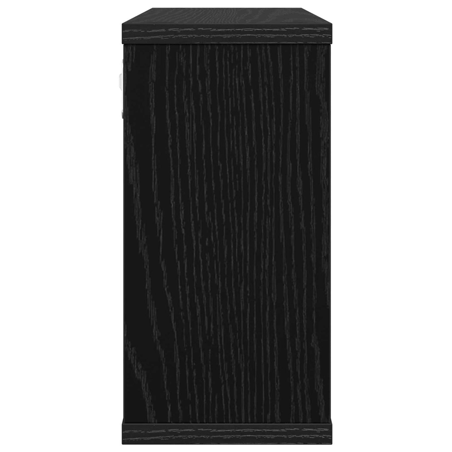 Lebegő polcok 2 db Fekete Tölgy 80 x 15 x 30 cm Szerelt Fa