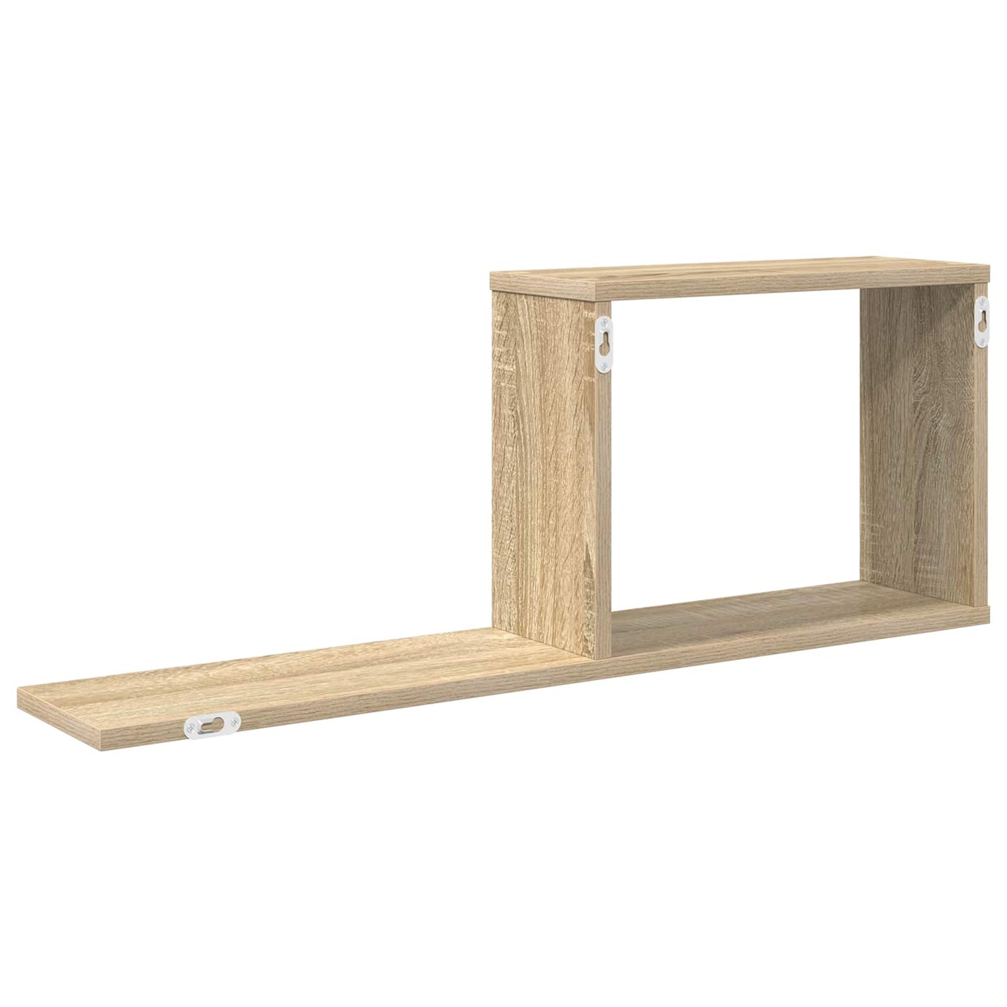 Lebegő polcok 2 pcs Sonoma Tölgy 80 x 15 x 30 cm Szerelt Fa