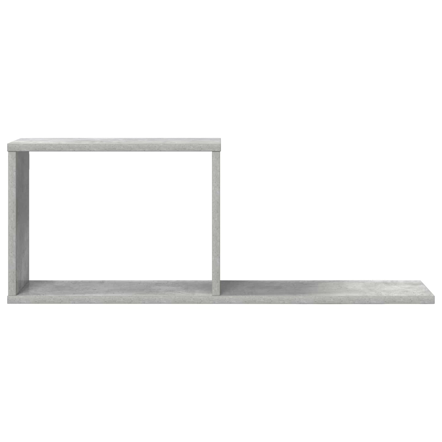 Lebegő polcok Betonszürke 80 x 15 x 30 cm Szerelt Fa