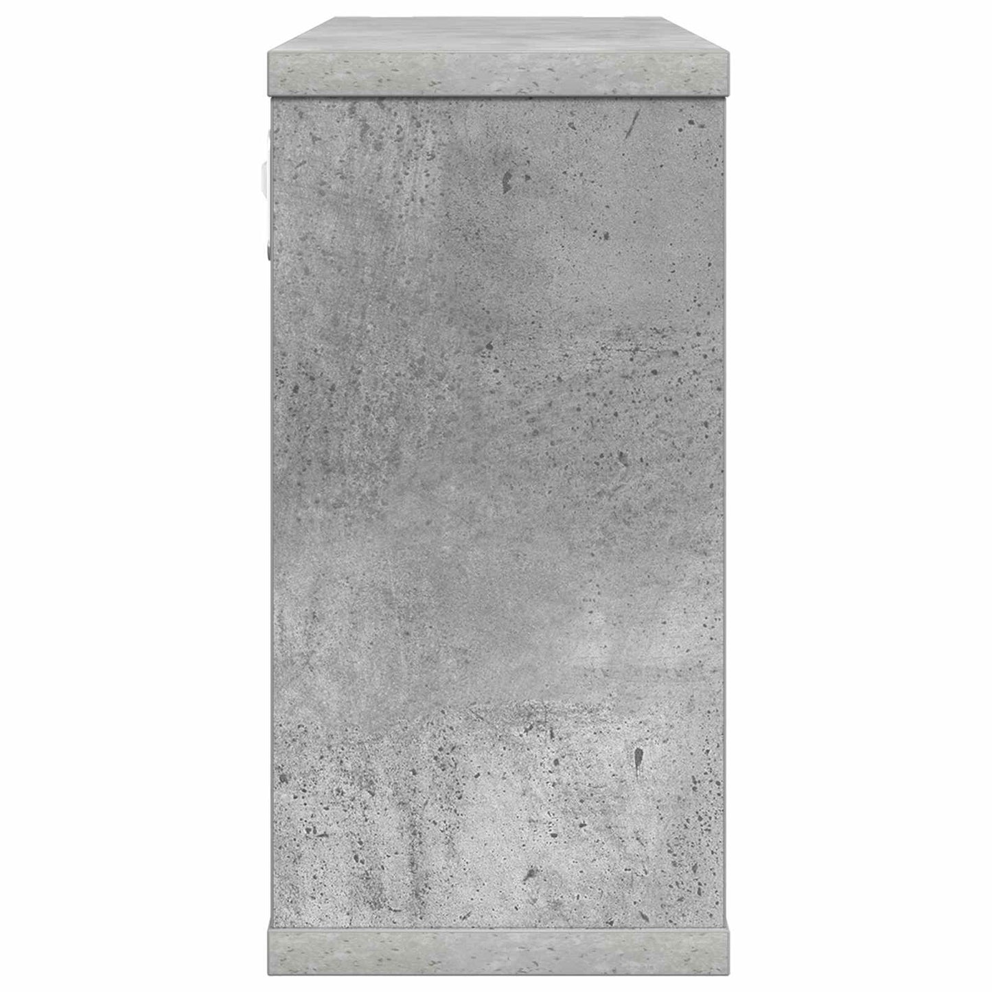 Lebegő polcok 2 pcs Betonszürke 80 x 15 x 30 cm Szerelt Fa