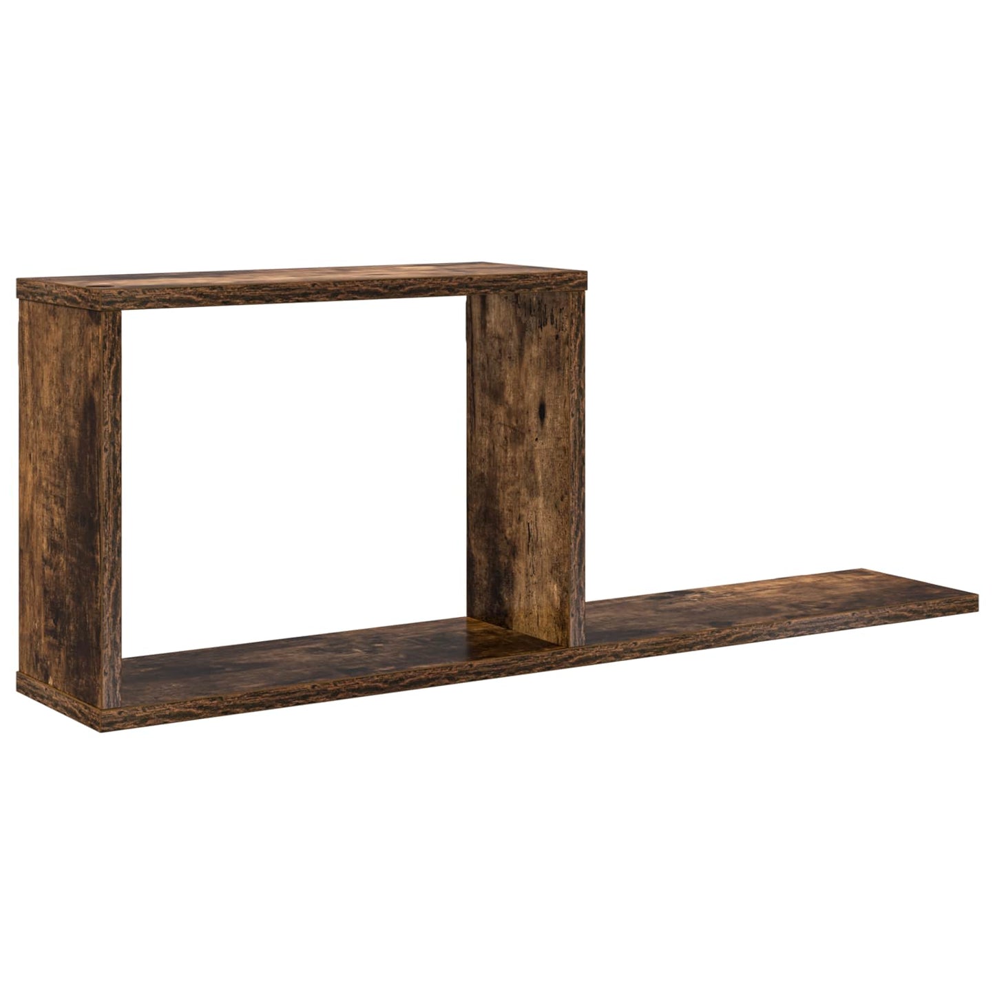 Lebegő polcok Füstös Tölgy 80 x 15 x 30 cm Szerelt Fa