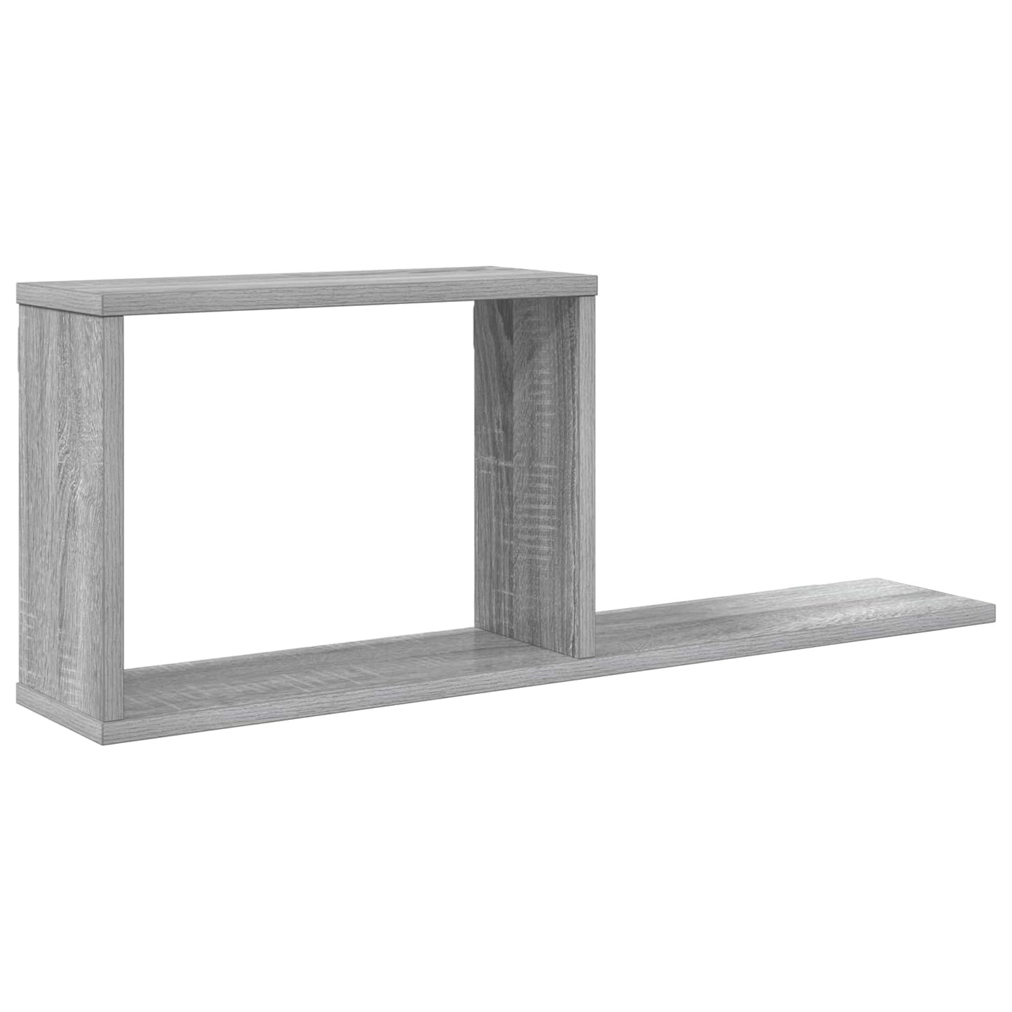 Lebegő polcok Szürke Sonoma 80 x 15 x 30 cm Szerelt Fa