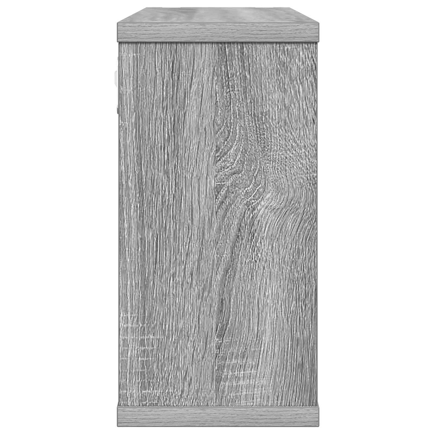 Lebegő polcok Szürke Sonoma 80 x 15 x 30 cm Szerelt Fa